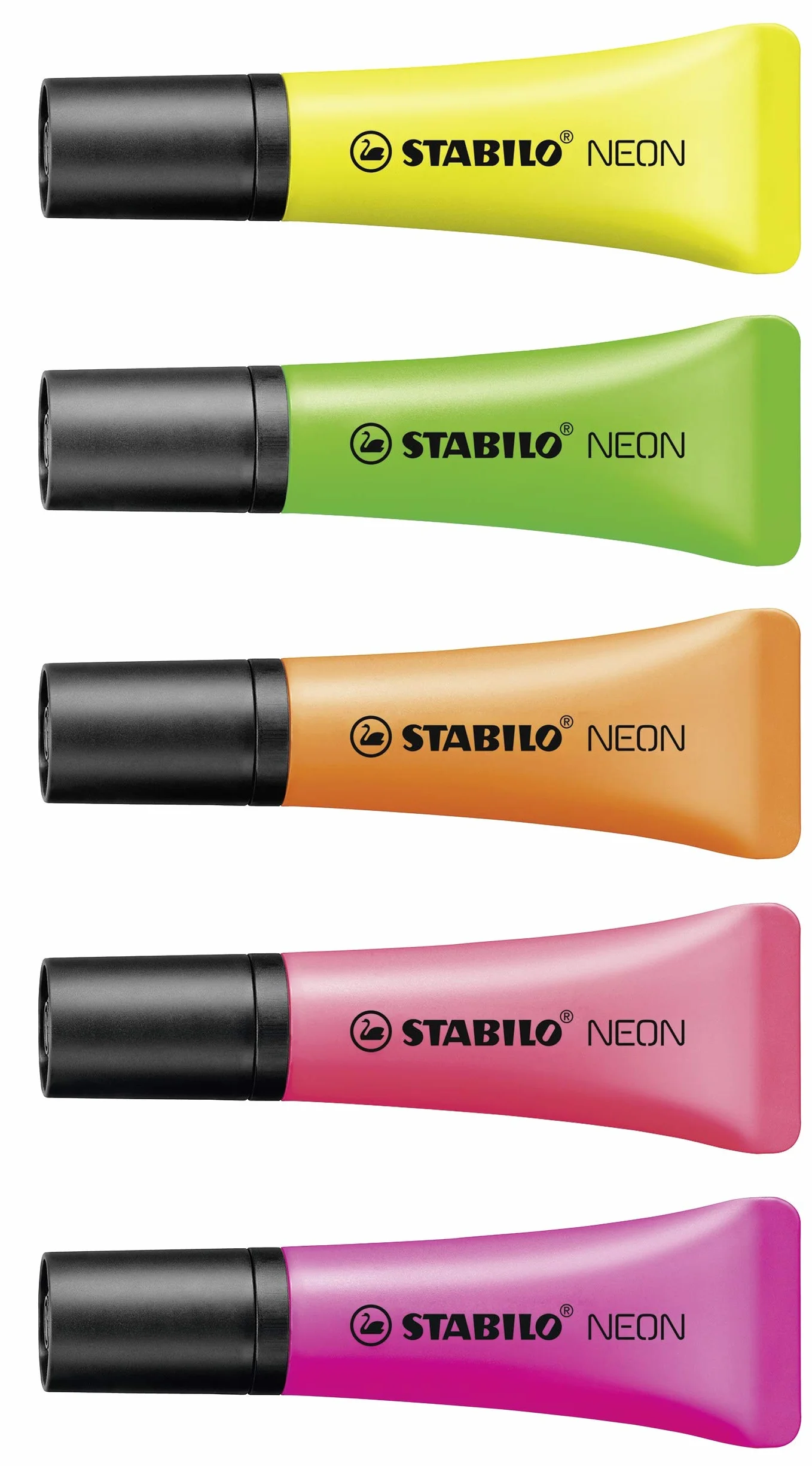 Zakreślacz - STABILO NEON siatka 5 szt. - kolory: żółty, zielony, pomarańczowy, różowy, magenta