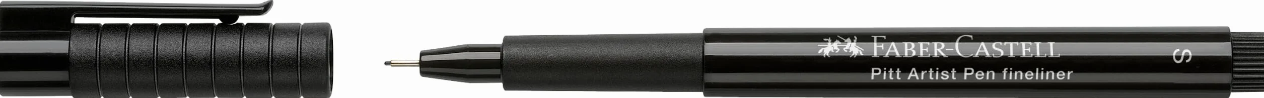 Faber-Castell Sztuka i grafika Pitt Artist Pen Fineliner India Ink Pen, czarny, pojedynczy długopis Pitt, do sztuki, rzemiosła, rysowania, szkicowania, domu, szkoły, uniwersytetu, kolorowania
