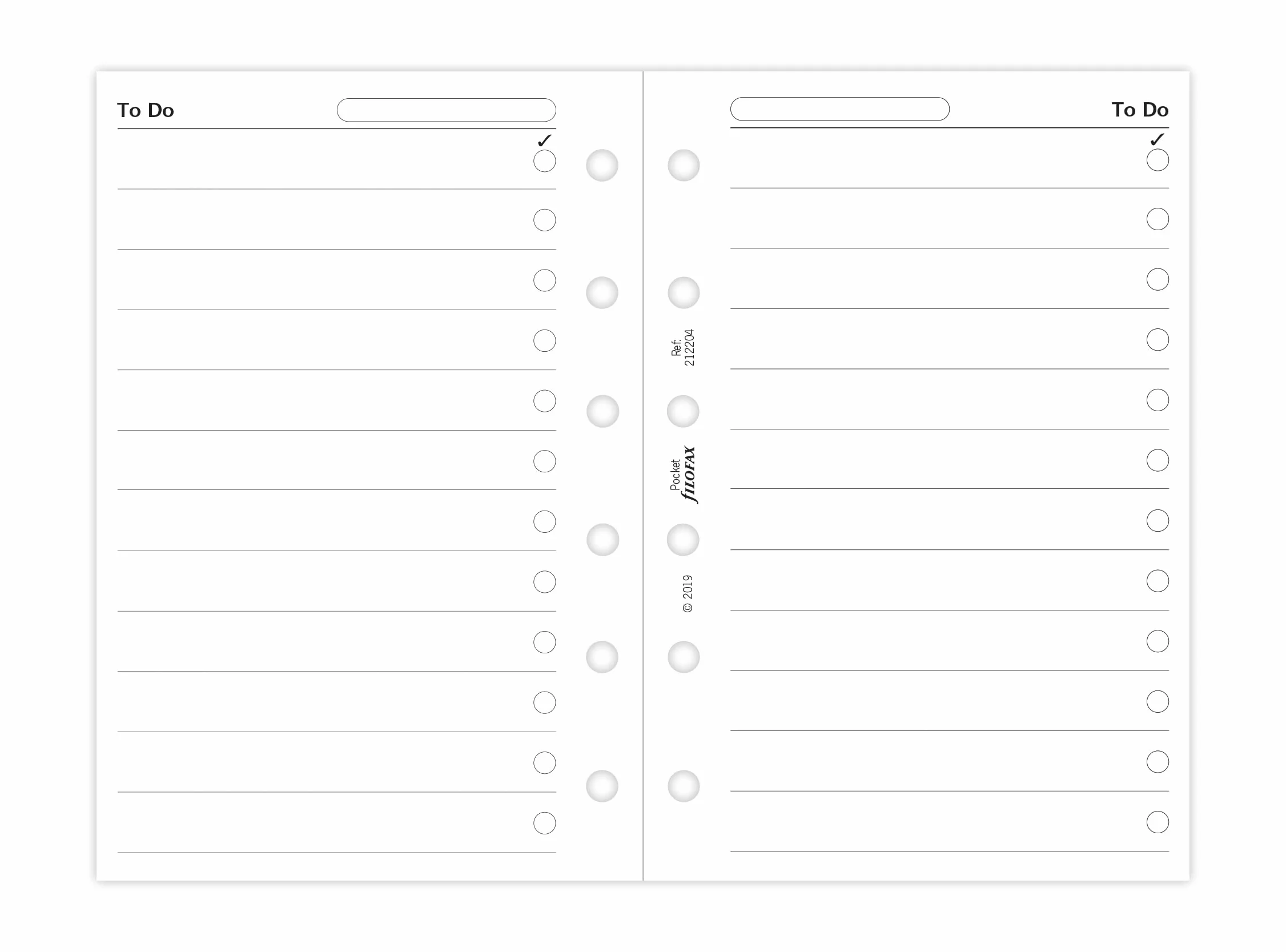 Filofax B212204 Wkład do Planera Biały 80K
