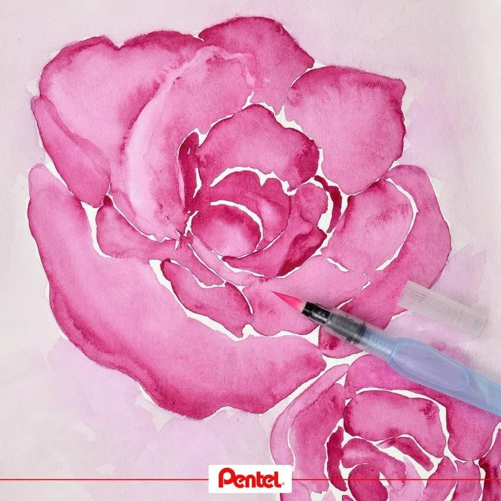 Pentel Aquash Water Brush Pen Średnia końcówka (1 pojedyncza szczotka)