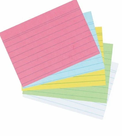 Herlitz - Fiszki A8 w linie sortowane pod względem koloru duże opakowanie 1000 szt