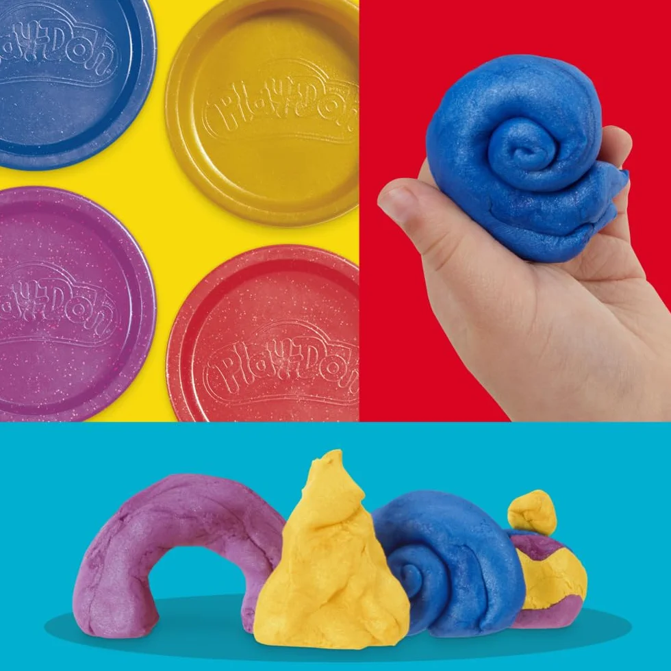 Czteropak metalicznej ciastoliny Play-Doh