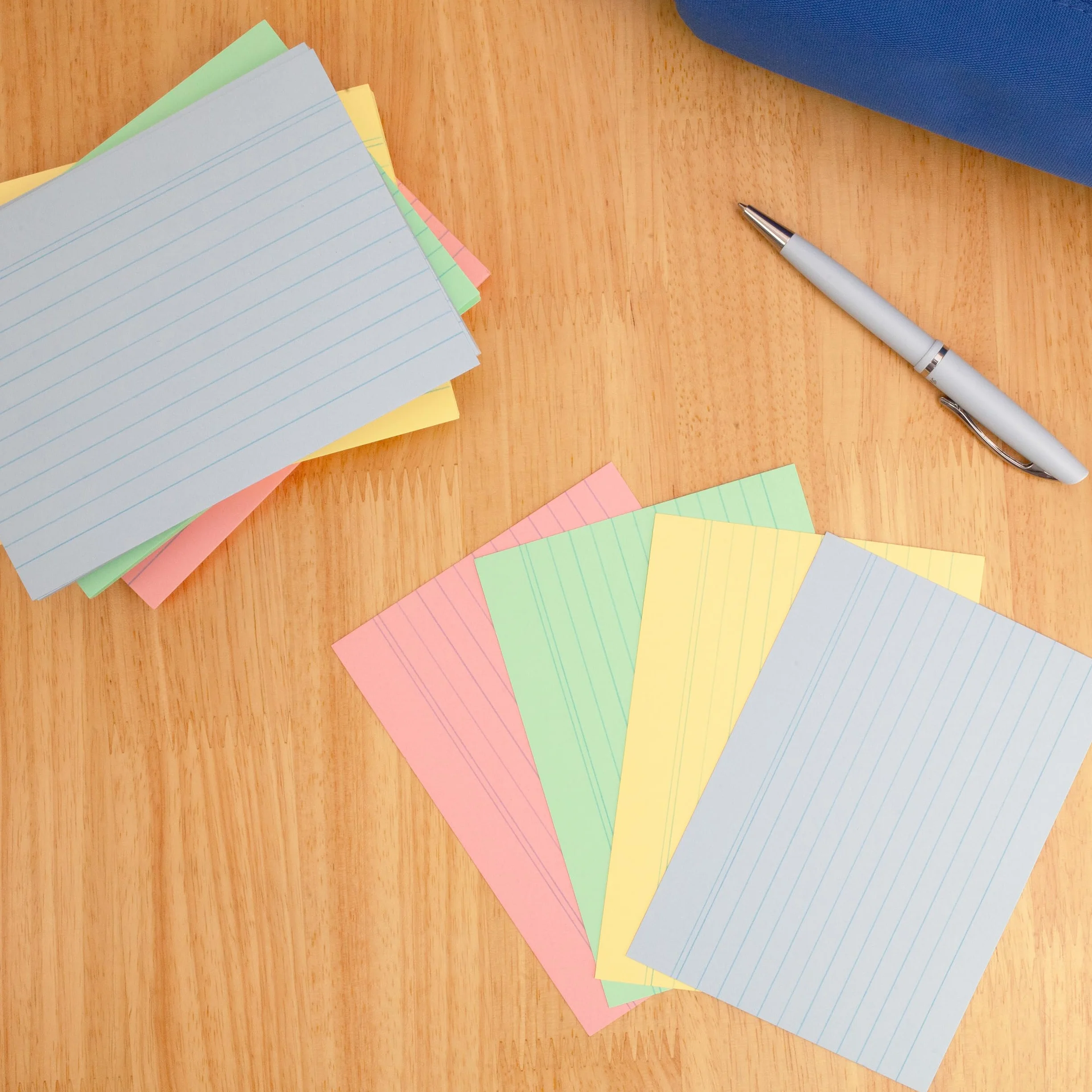 Herlitz Kartka w linie A6 – różne kolory (200 sztuk)