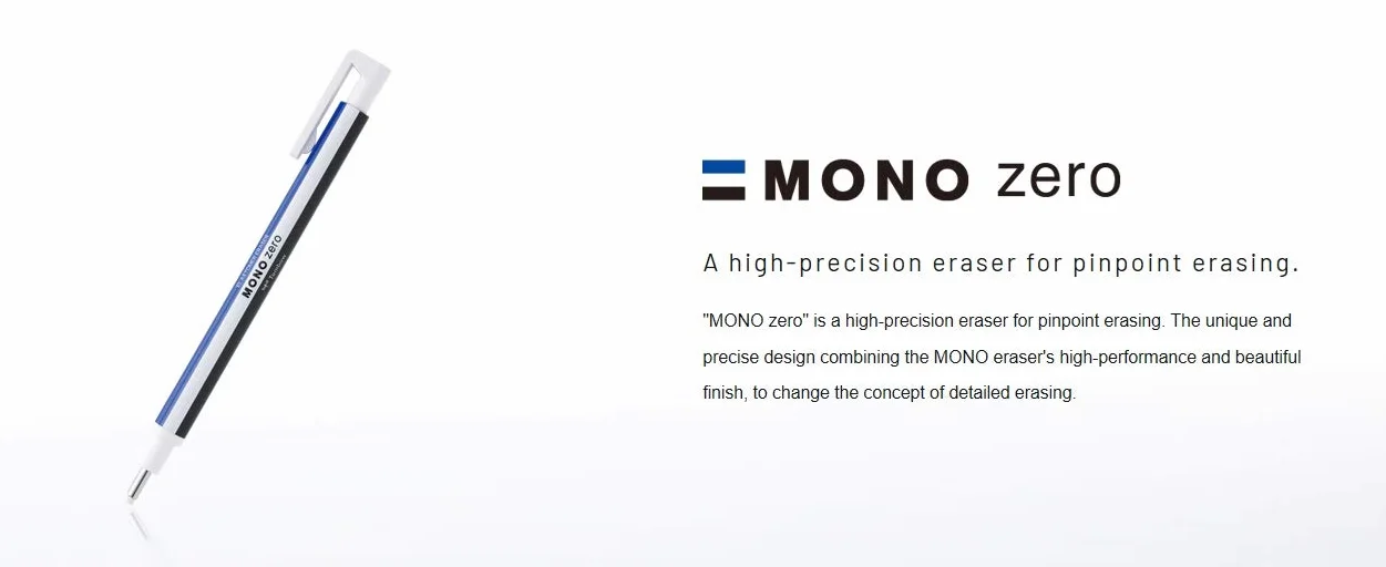 Tombow Wkład do gumki Mono Zero – 2,3 mm – prostokąt