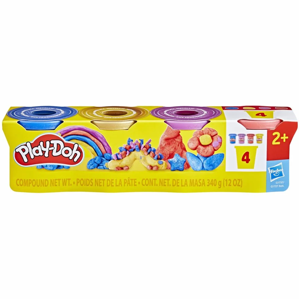 Czteropak metalicznej ciastoliny Play-Doh