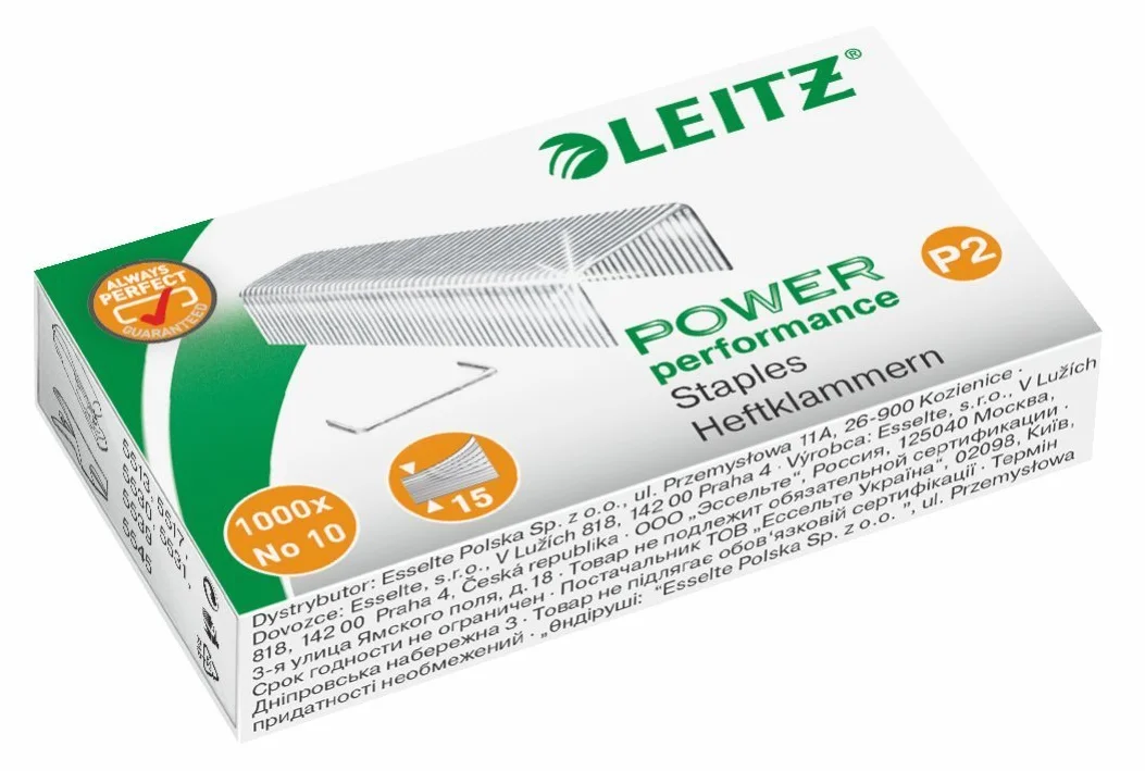 Leitz Zszywki nr 10 ocynkowane 5000 sztuk