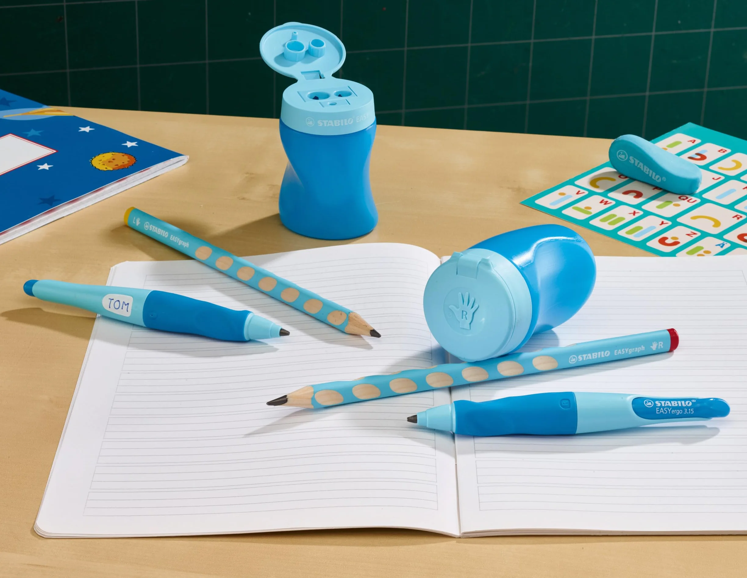 Temperówka - STABILO EASYsharpener dla leworęcznych kolor różowy