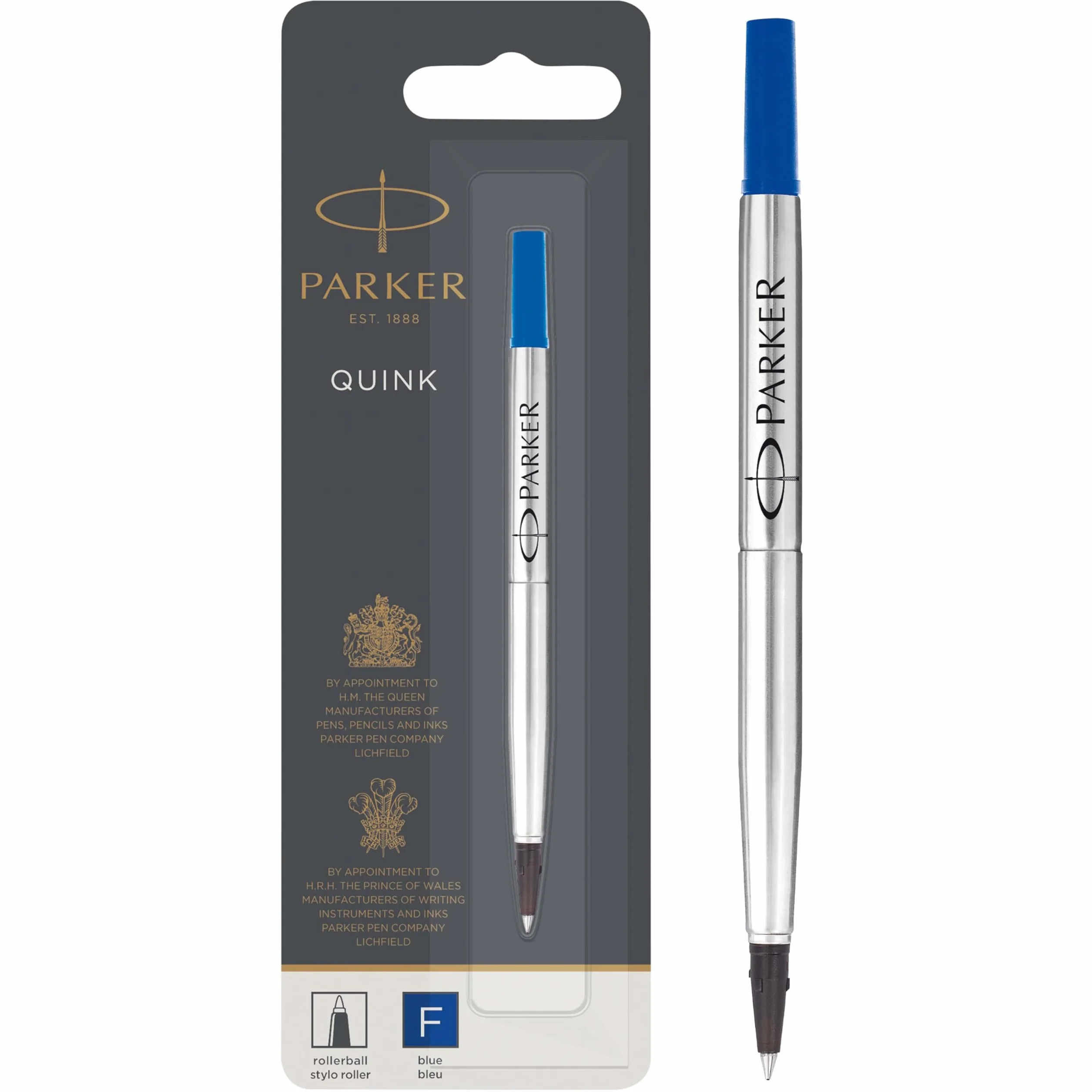 Parker Quink 1950322 Wkład do Długopisu, Niebieski