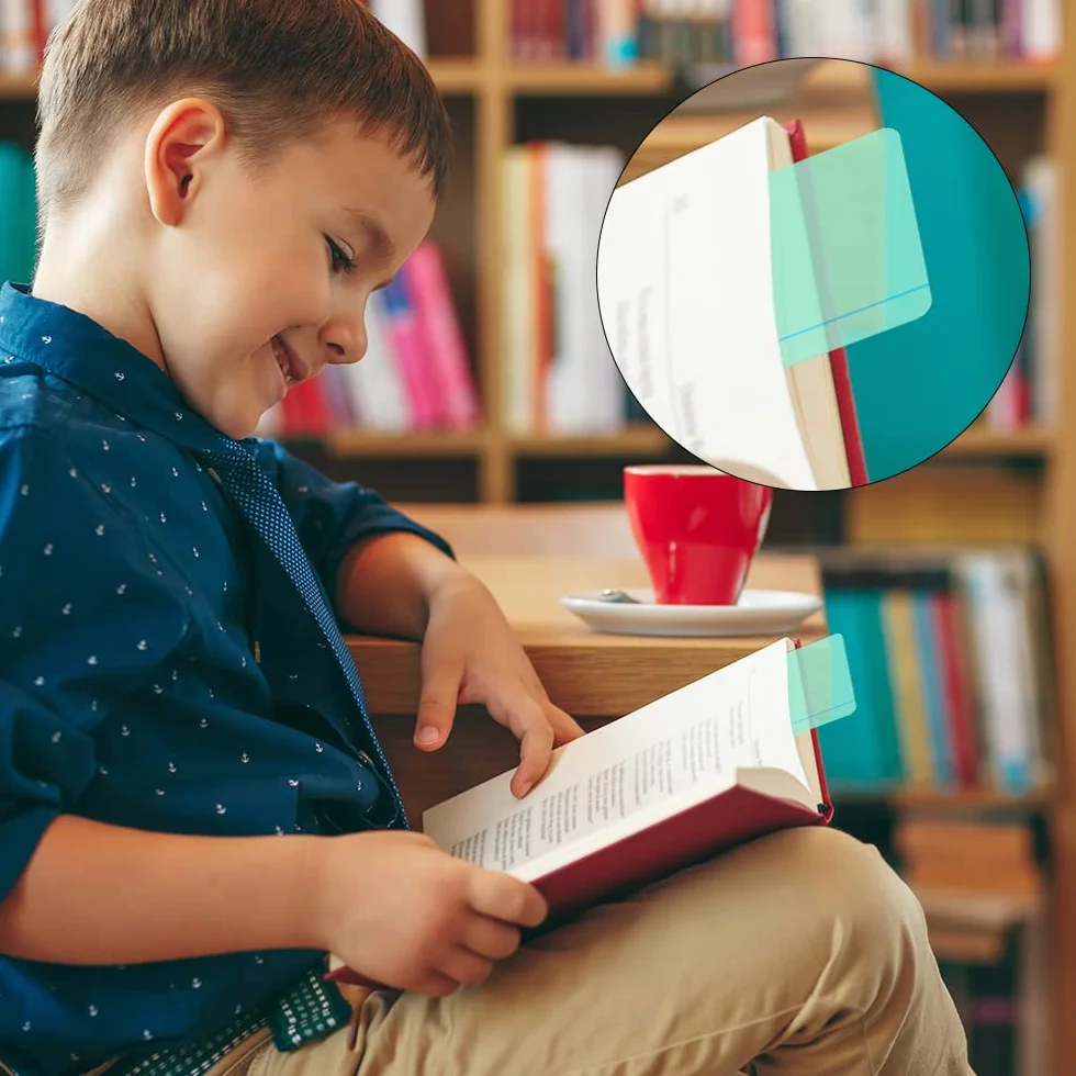 Vicloon Reguła do czytania, 16 szt., linijka śledzenia, kolorowa taśma do czytania z dysleksją, która poprowadzi początkujących czytelników do samodzielnego czytania (B)