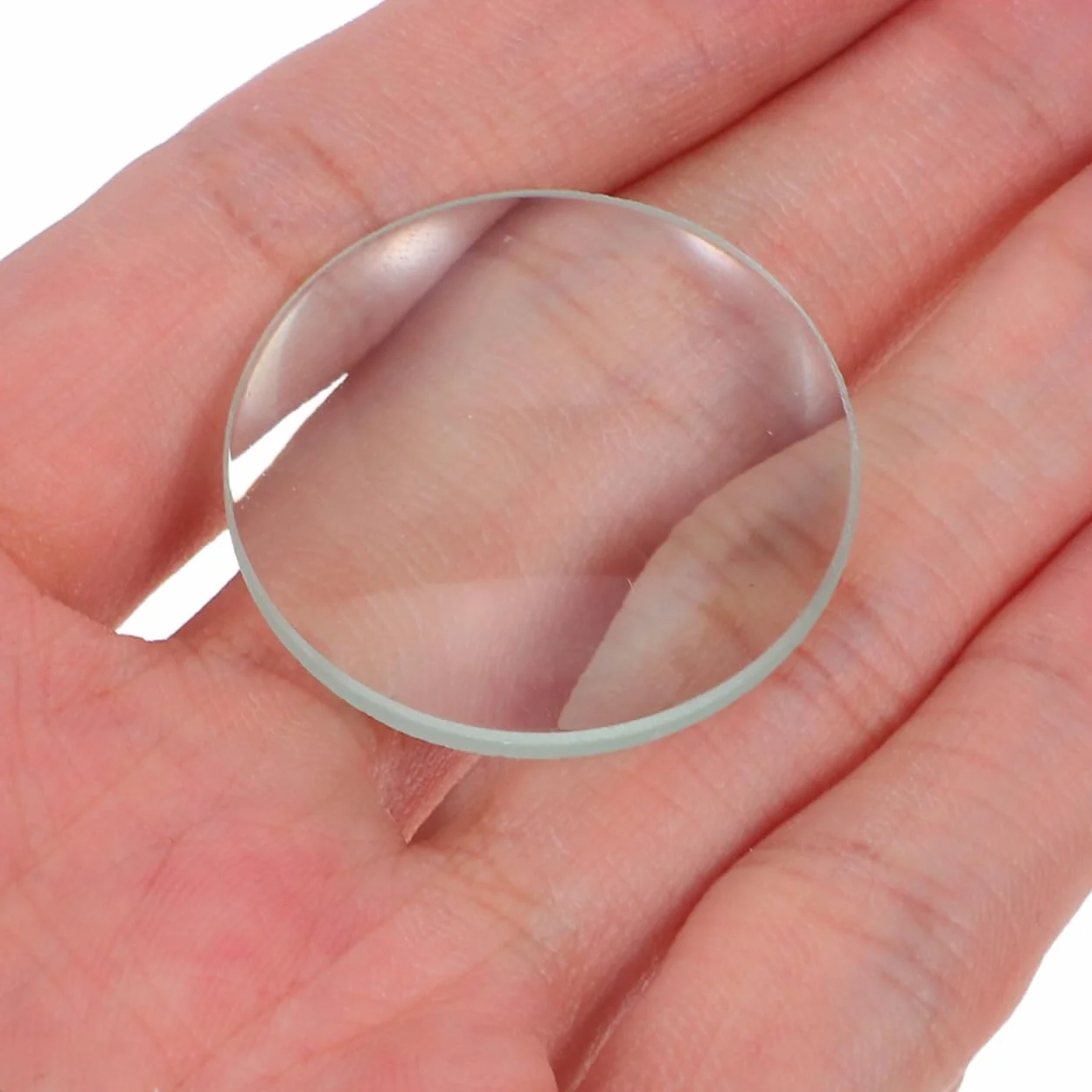 ULTECHNOVO Podwójna wypukła szklana soczewka wklęsła i wypukła soczewka optyczna średnica 30 mm ogniskowa 50 mm do laboratoriów, 1 szt