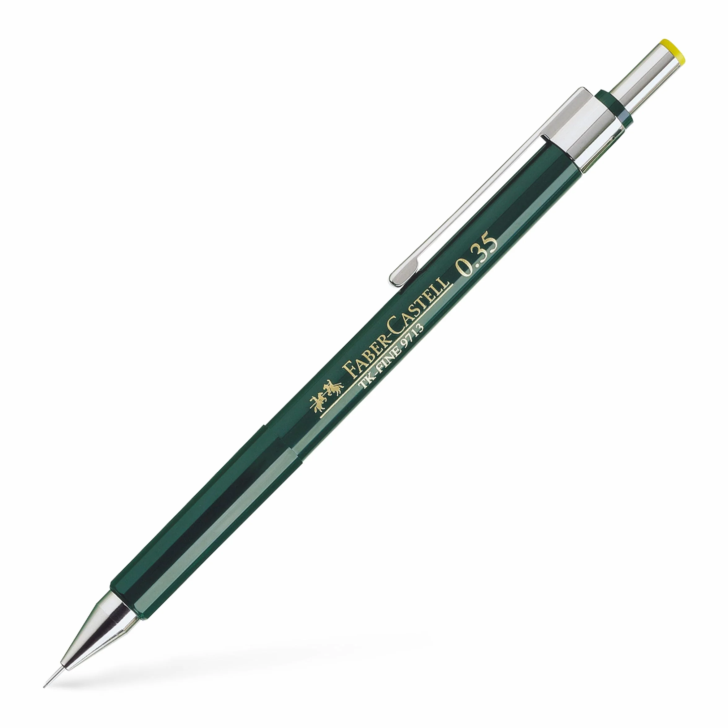 Faber-Castell 136300 - Ołówek mechaniczny TK-FINE 9713, grubość ołowiu: 0,35 mm, kolor korpusu: zielony