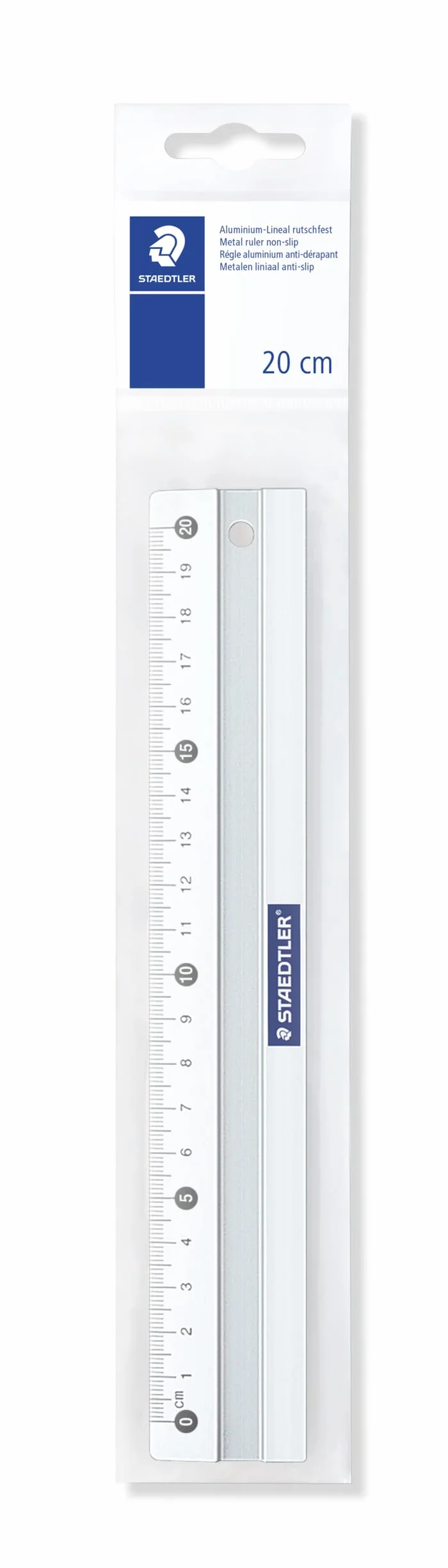 Staedtler 563 20 ST Linijka, Srebrny, 20 cm