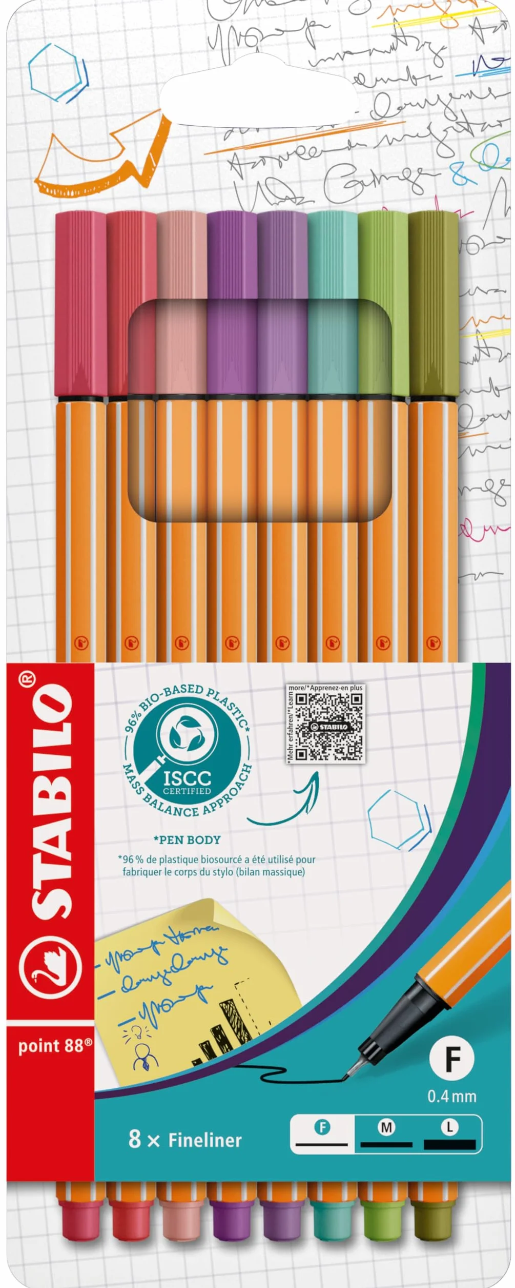STABILO point 88 Cienkopis etui 8 kolorów