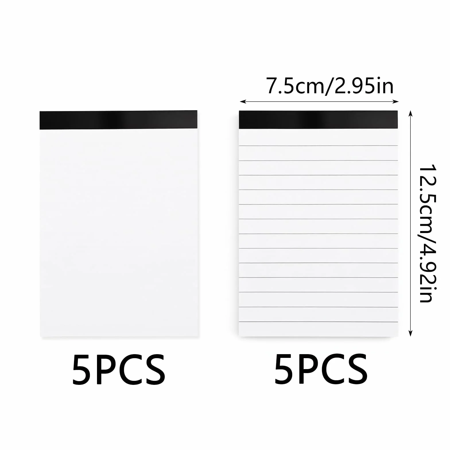 Notatniki A7 mini notesy w linie i puste 30 arkuszy zestaw 10 sztuk