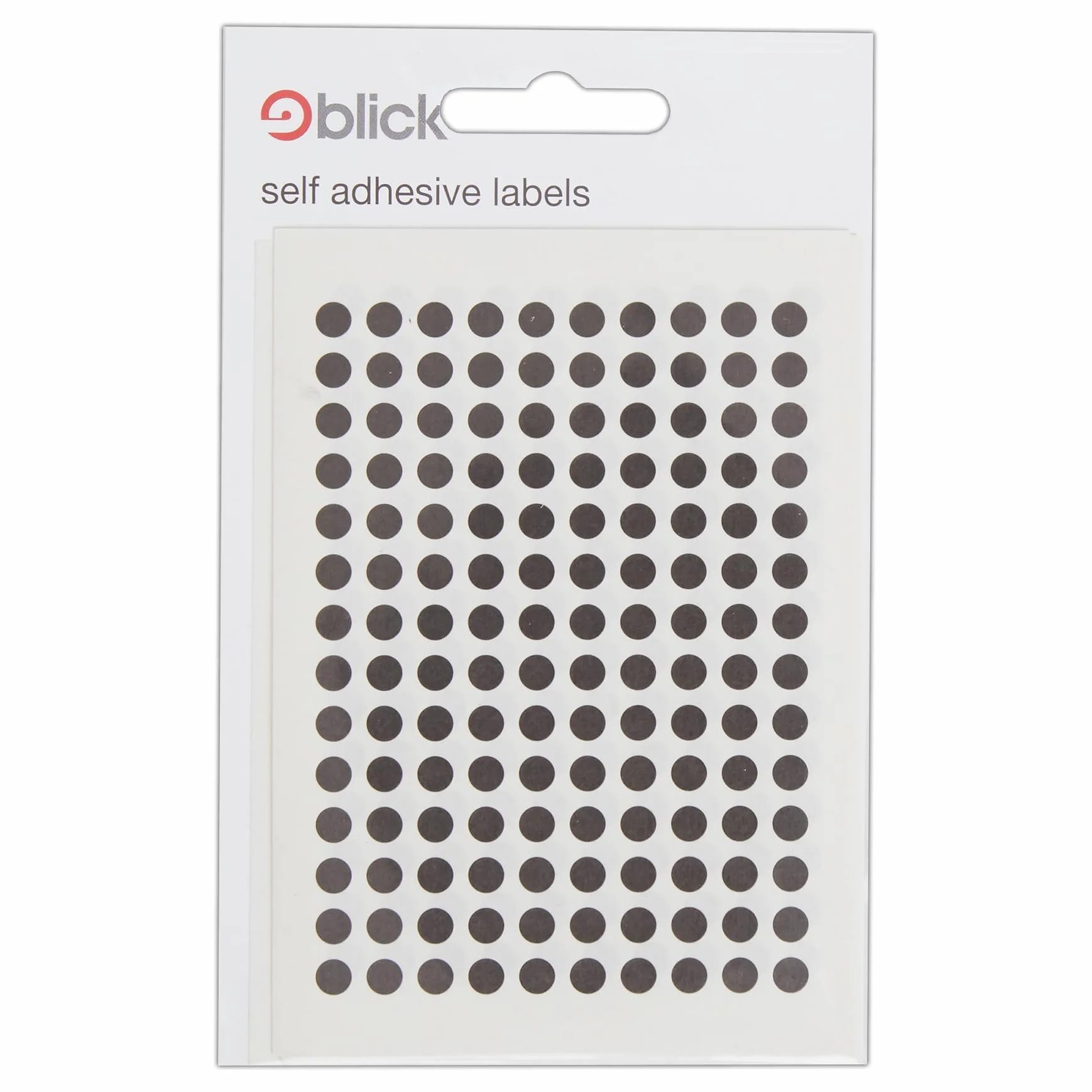 Blick Etykiety, czarne, samoprzylepne naklejki, kolorowe kropki, okręgi, 5 mm, 940 etykiet, do domu, biura, rodziny, szkoły, kalendarza świątecznego, organizowania, planera, tabeli nagród, oznaczania