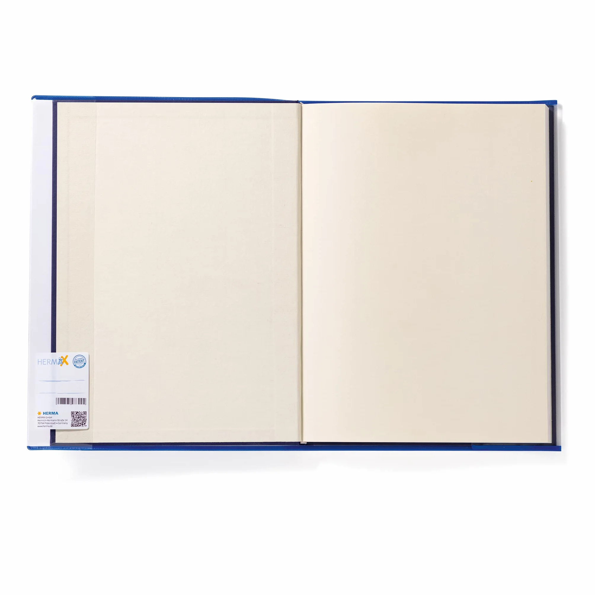 HERMA Hermäx Classic 7255 okładka na książkę 25,5 x 54 cm, z etykietą do opisywania i zabezpieczeniem krawędzi, z zmywalnej folii polipropylenowej, ochraniacz na podręczniki szkolne, przezroczysta