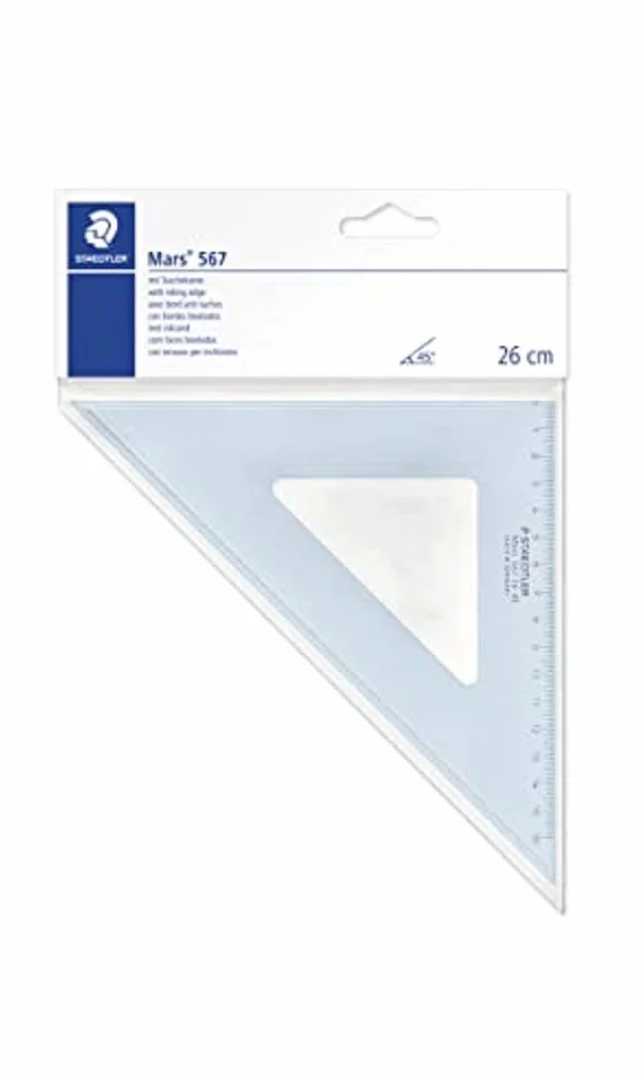 Staedtler Mars 567 26-45 zestaw kwadratowy 25 cm 45/45 stopni - niebieski