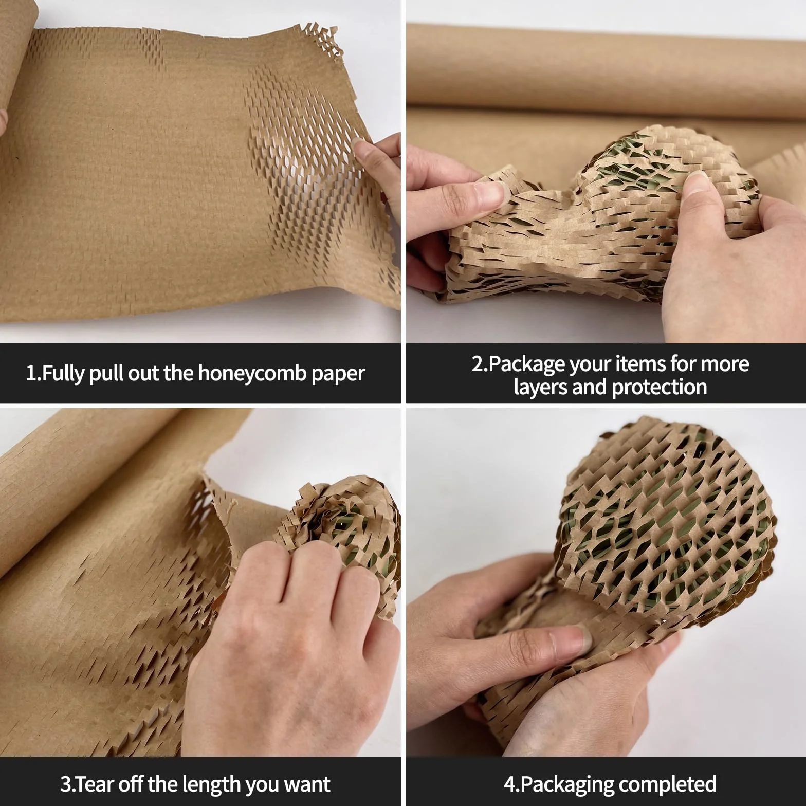 Papier do pakowania o strukturze plastra miodu amortyzacja owijka bąbelkowa alternatywne opakowanie papier do pakowania do przeprowadzki wysyłki tłukące przedmioty 30 cm x 15 m