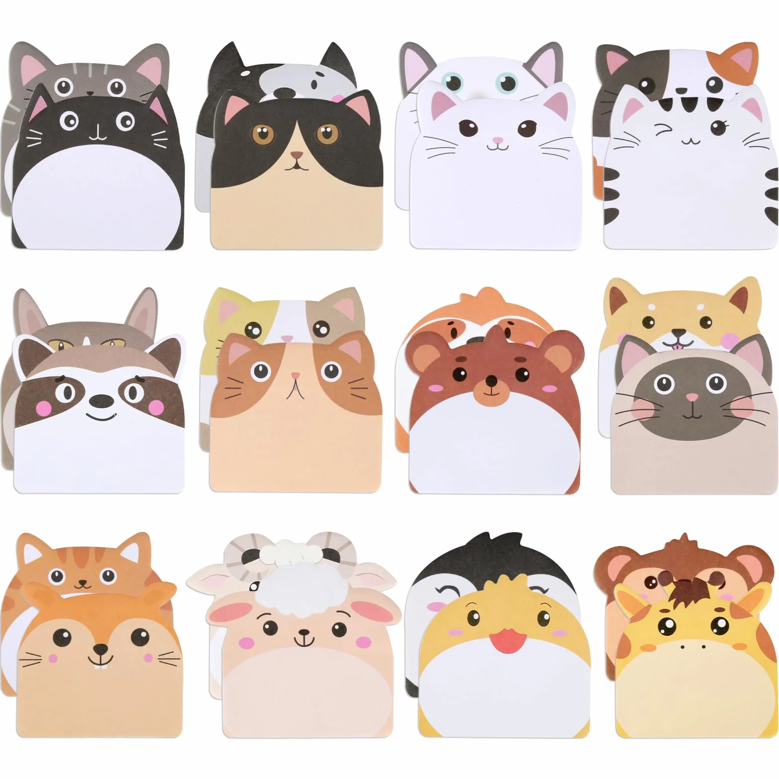 Karteczki samoprzylepne dla dzieci 24 Pack 720 arkuszy Cute Sticky Notes