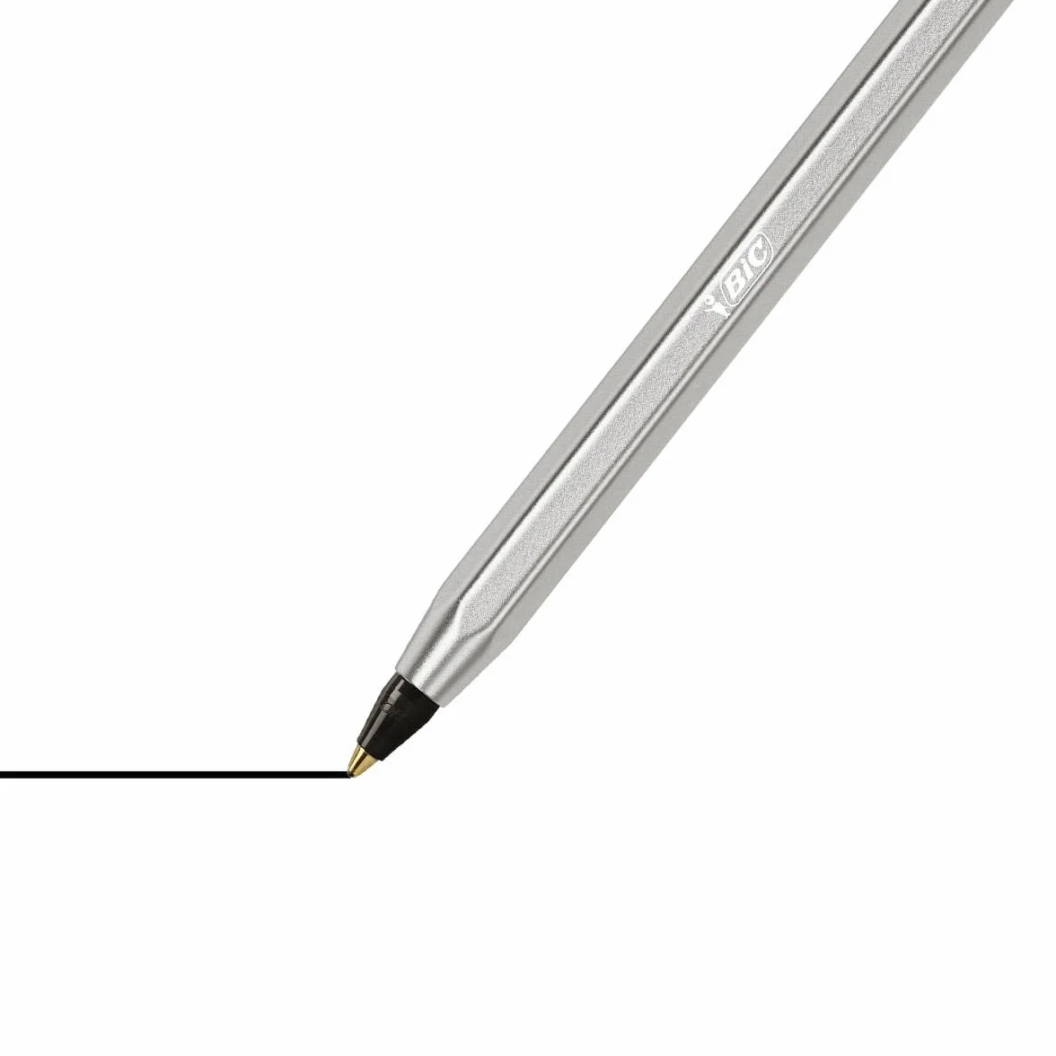 BIC wielokrotnego napełniania CRISTAL metalowy długopis RE-NEW 1 mm czarny z wkładem 2 wybierz kartolerie tititiana