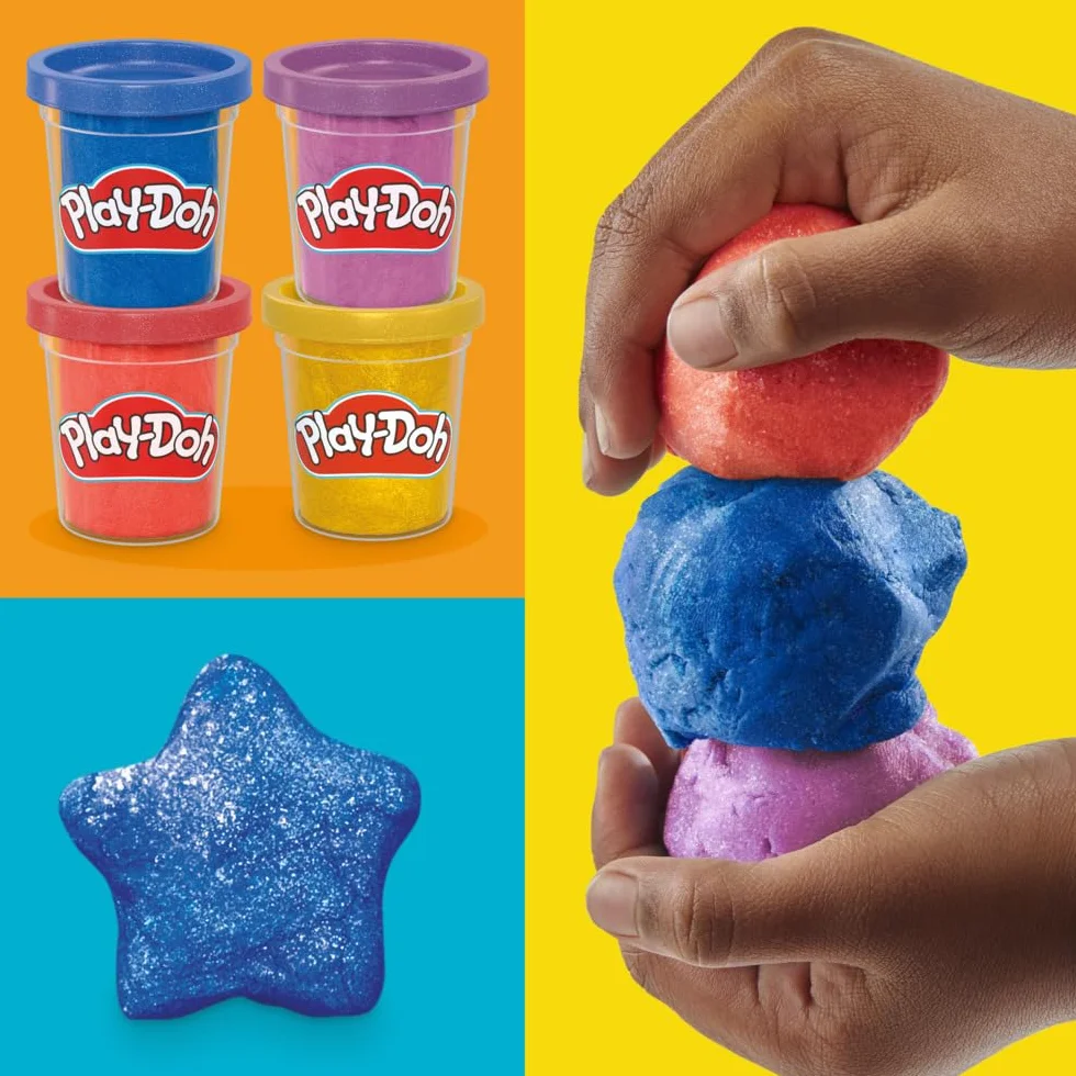 Czteropak metalicznej ciastoliny Play-Doh