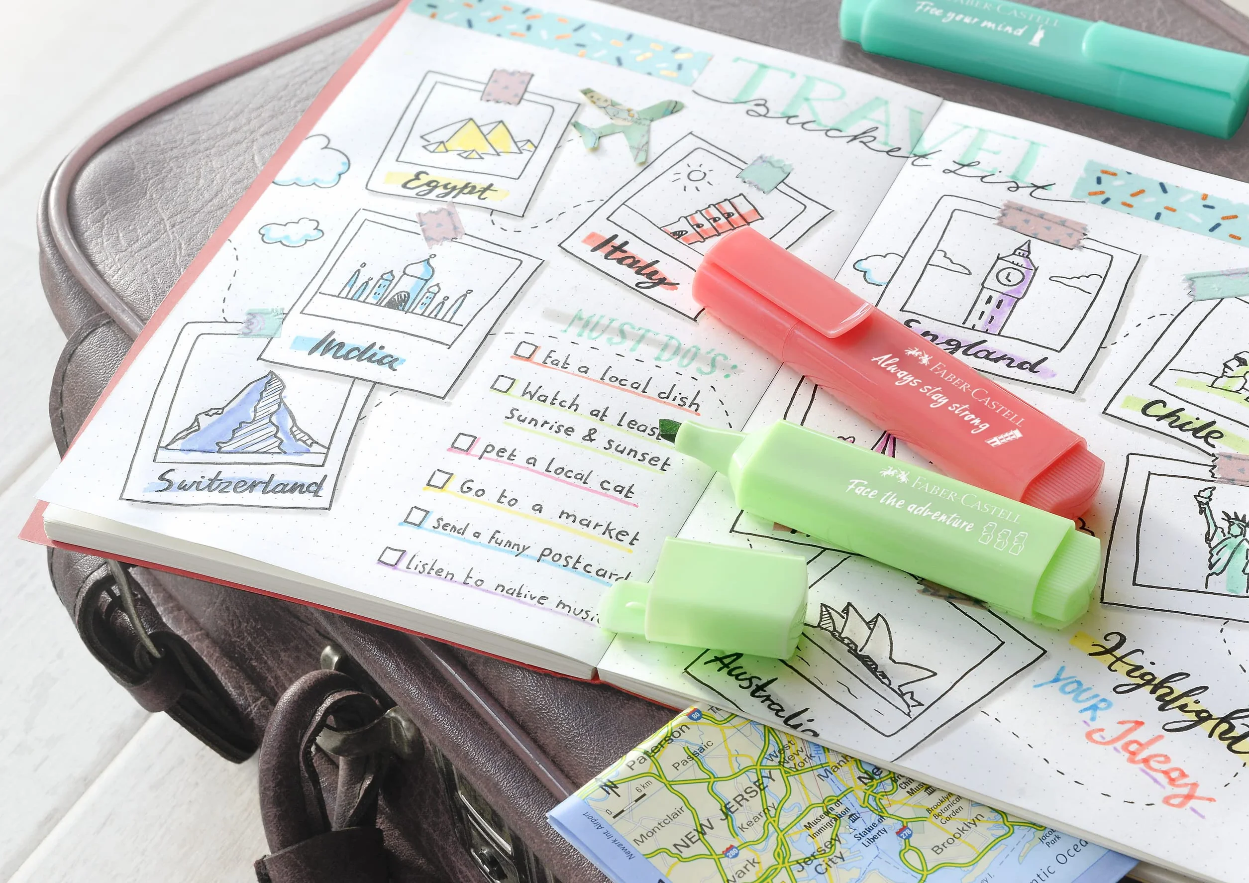 Faber-Castell 254654 - Zestaw 4 zakreślaczy Textliner 1546 - odcienie pastelowe