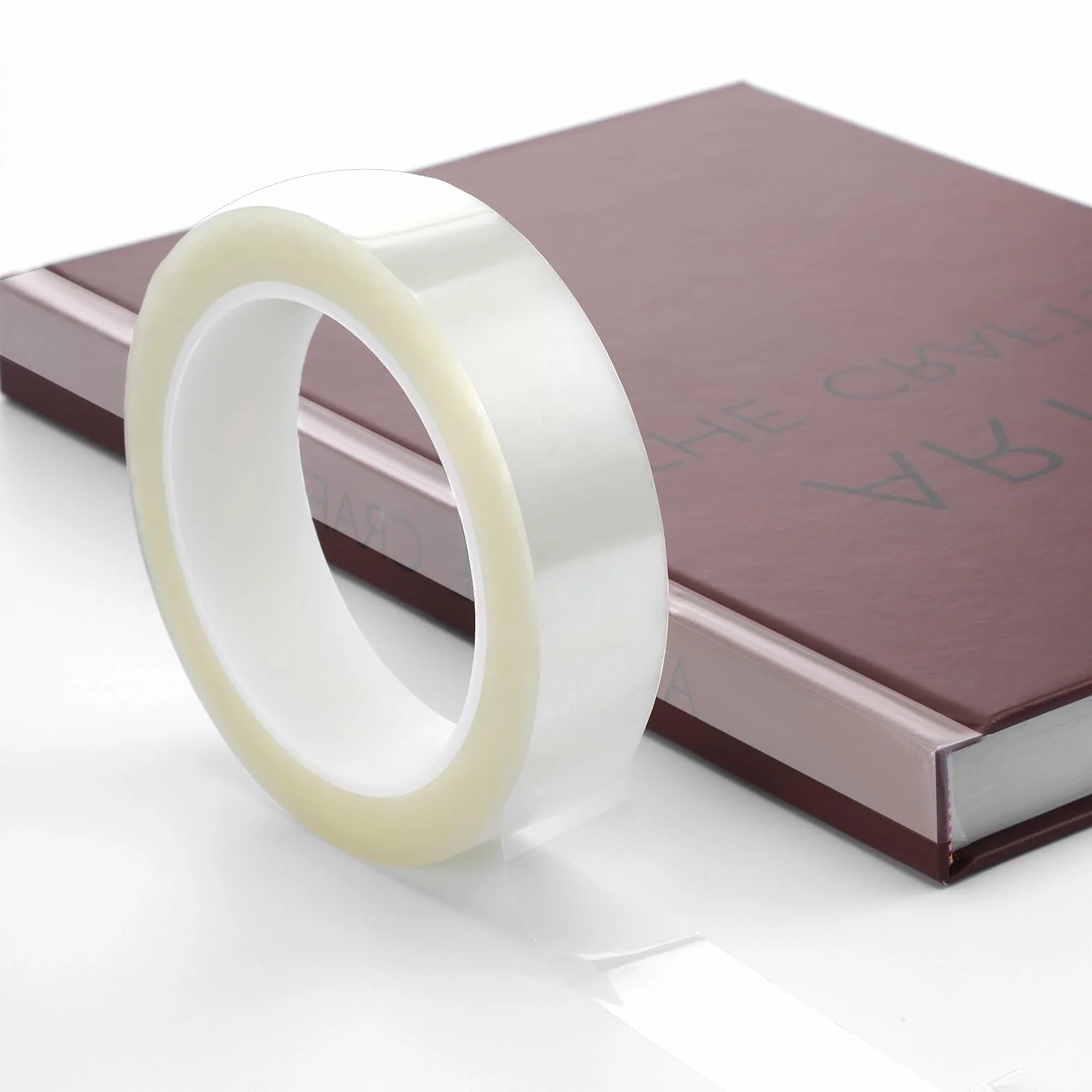 66 m x 25 mm przezroczysta taśma do naprawy książek, taśma naprawcza, przezroczysta taśma do owijania książek, materiałów bibliotecznych, do naprawy introligatorów, do naprawy