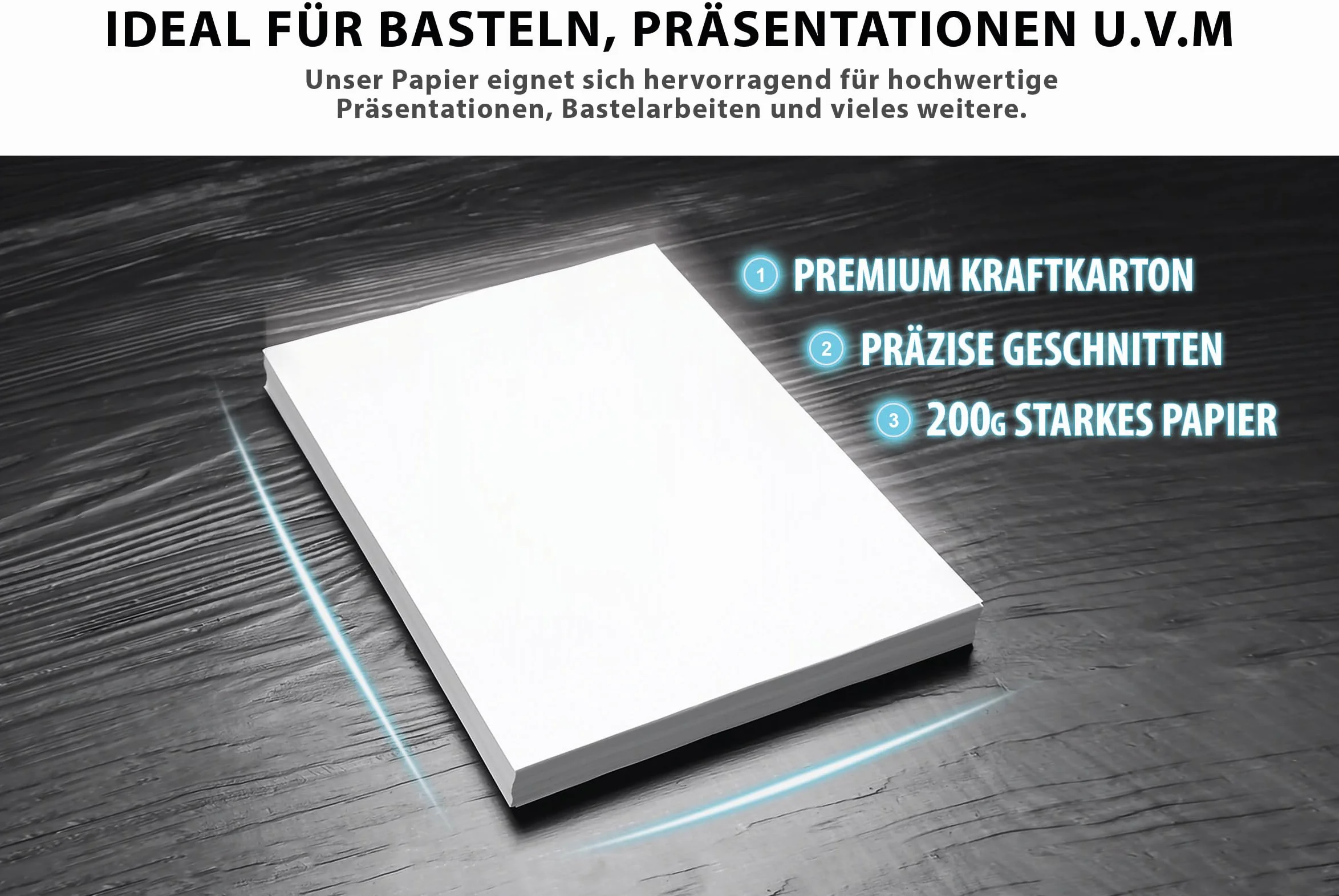 Papier fotograficzny DIN A4 200 g/m² biały matowy 50 arkuszy
