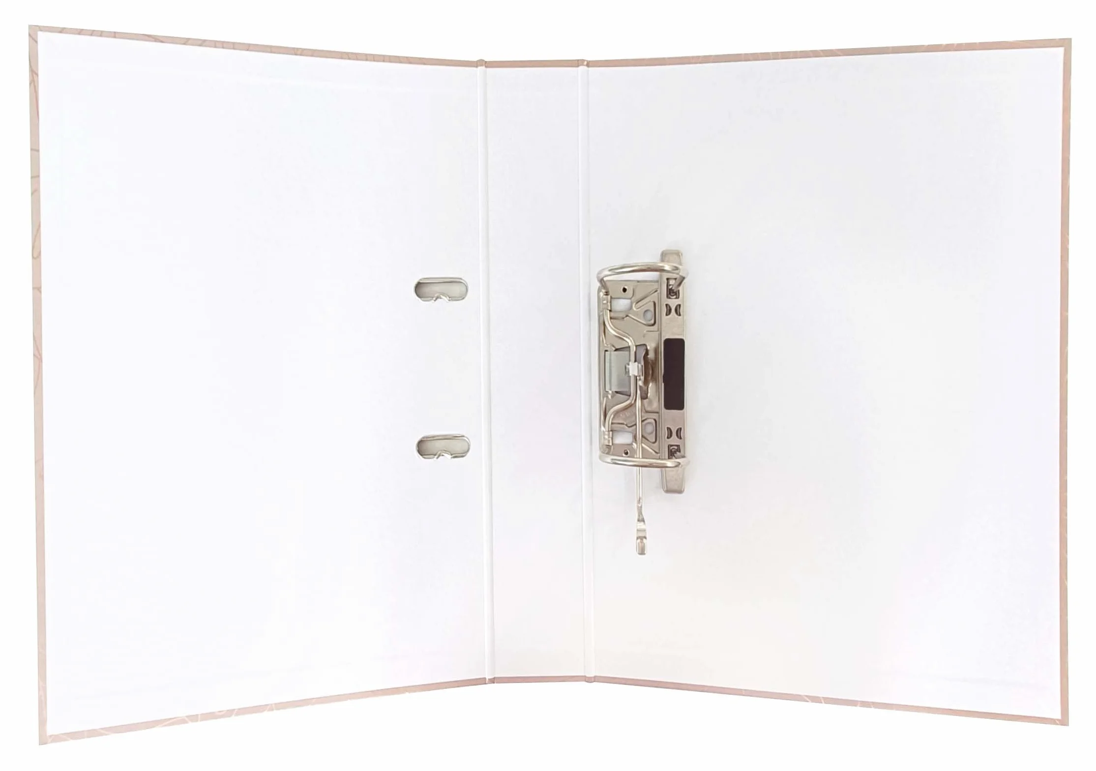 Interdruk 5902277314437 Segregator dźwigniowy wzór metallic, A4+, Różowe złoto kwiaty