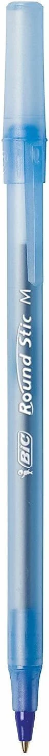 BIC Okrągłe długopisy Stic Xtra Life - 60 sztuk długopisów zbiorczych - średnia końcówka 1,0 mm, 30 czarnych i 30 niebieskich długopisów Combo Pack