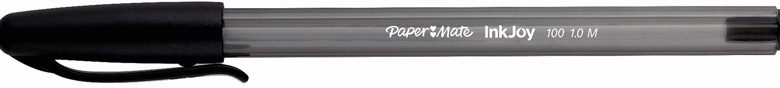 PaperMate InkJoy 100 CAP długopis kulkowy z końcówką 1,0 mm – czarny, 4 sztuki