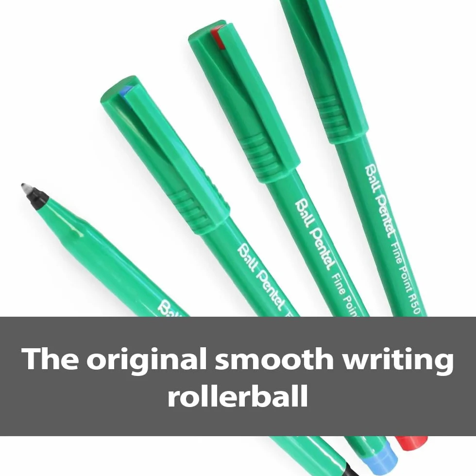 Pentel Pióro kulkowe R50-C "Ball Pentel" 0,4 mm, 12 sztuk, niebieskie