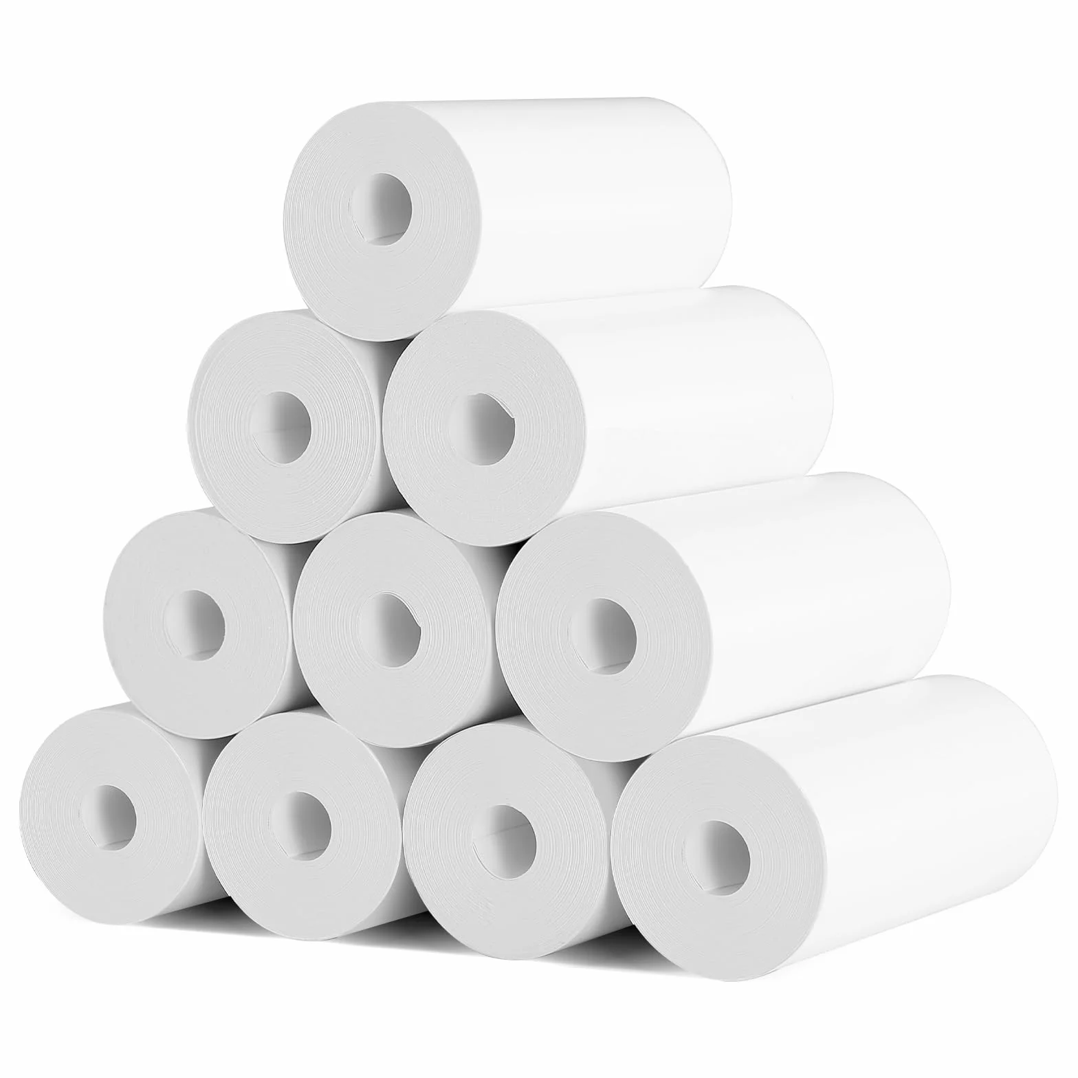 Papier termiczny do aparatów natychmiastowych dla dzieci, 10 rolek, biały papier do drukarki termicznej, bez atramentu, odpowiedni do aparatu dziecięcego, łatwy do wymiany, do natychmiastowego wydruku