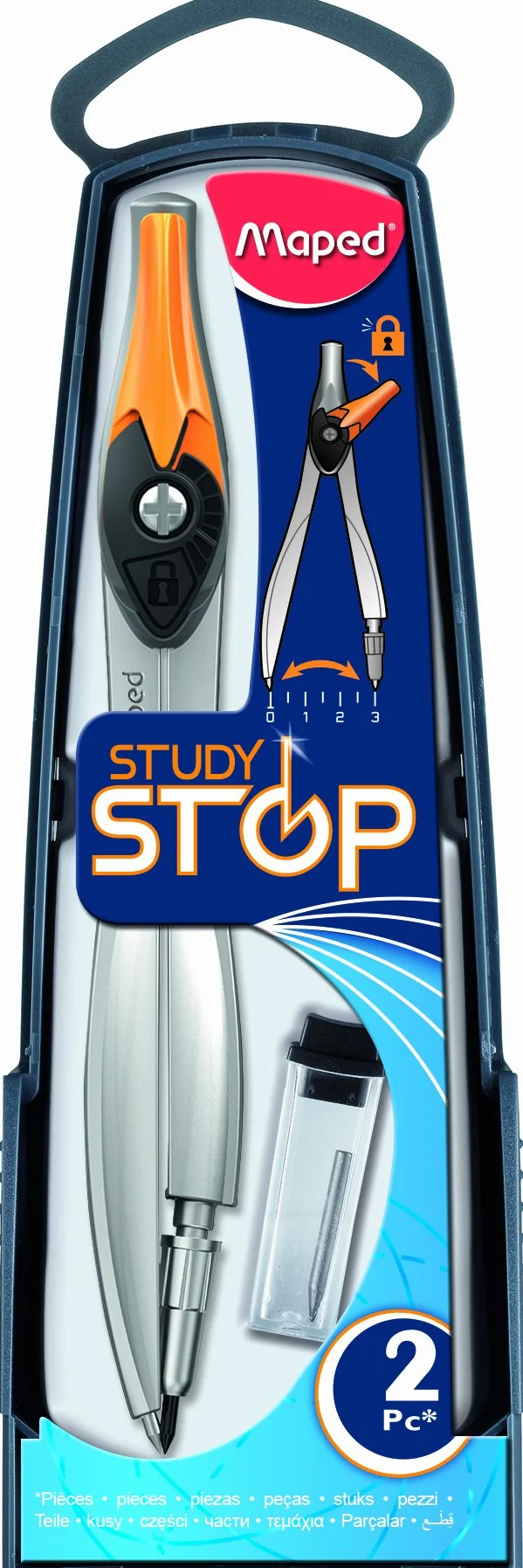 Cyrkiel study stop z wkladami grafitowymi