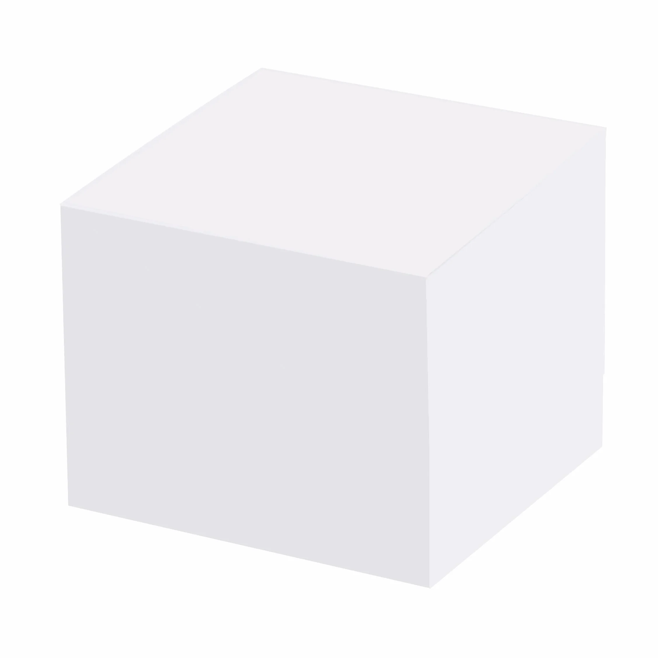 D.RECT Blok Karteczek Kwadratowych 85x85x80mm - Karteczki w Bloczku ok. 750 sztuk, Białe