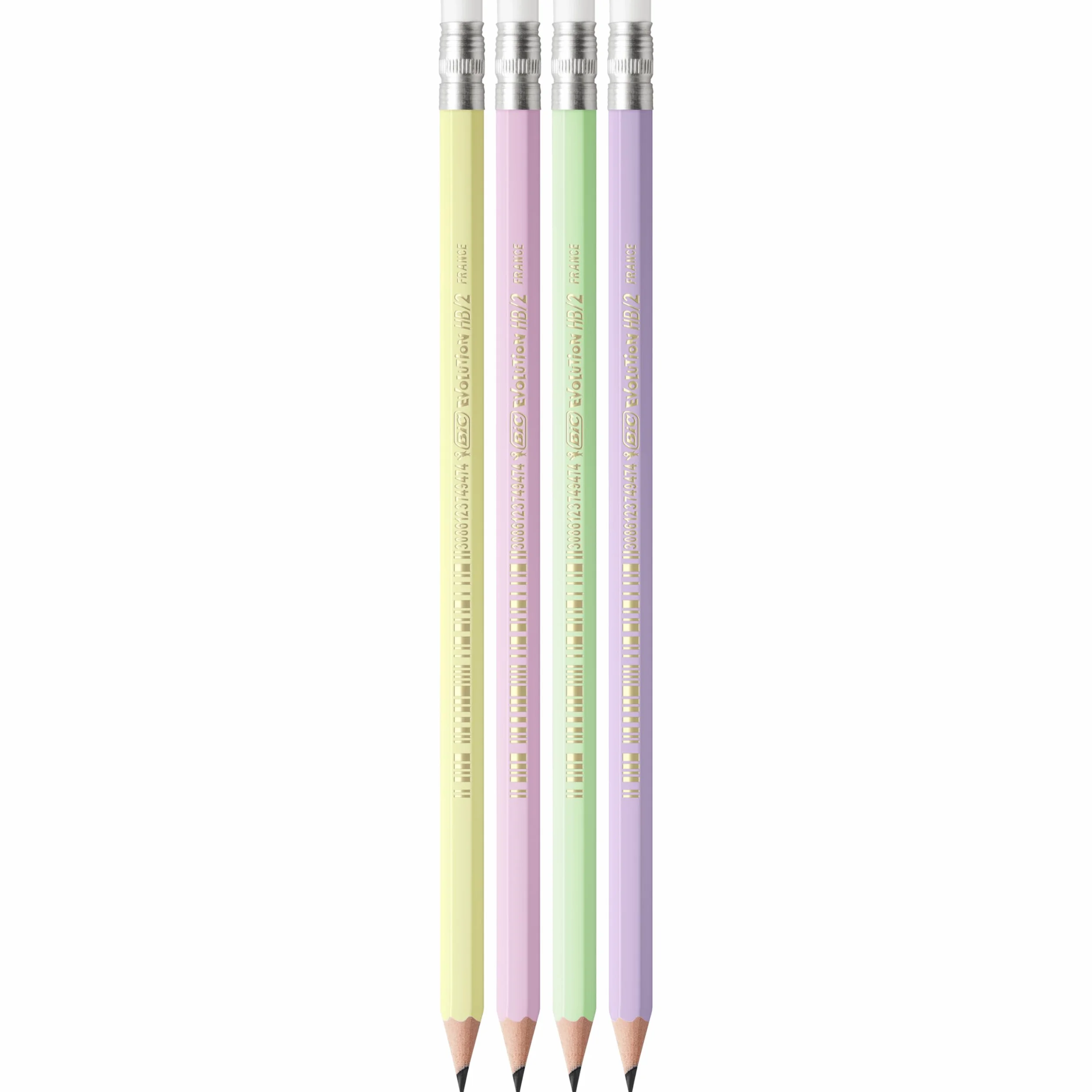 BIC Evolution Pastel Ołówek z gumką Pudełko 12szt