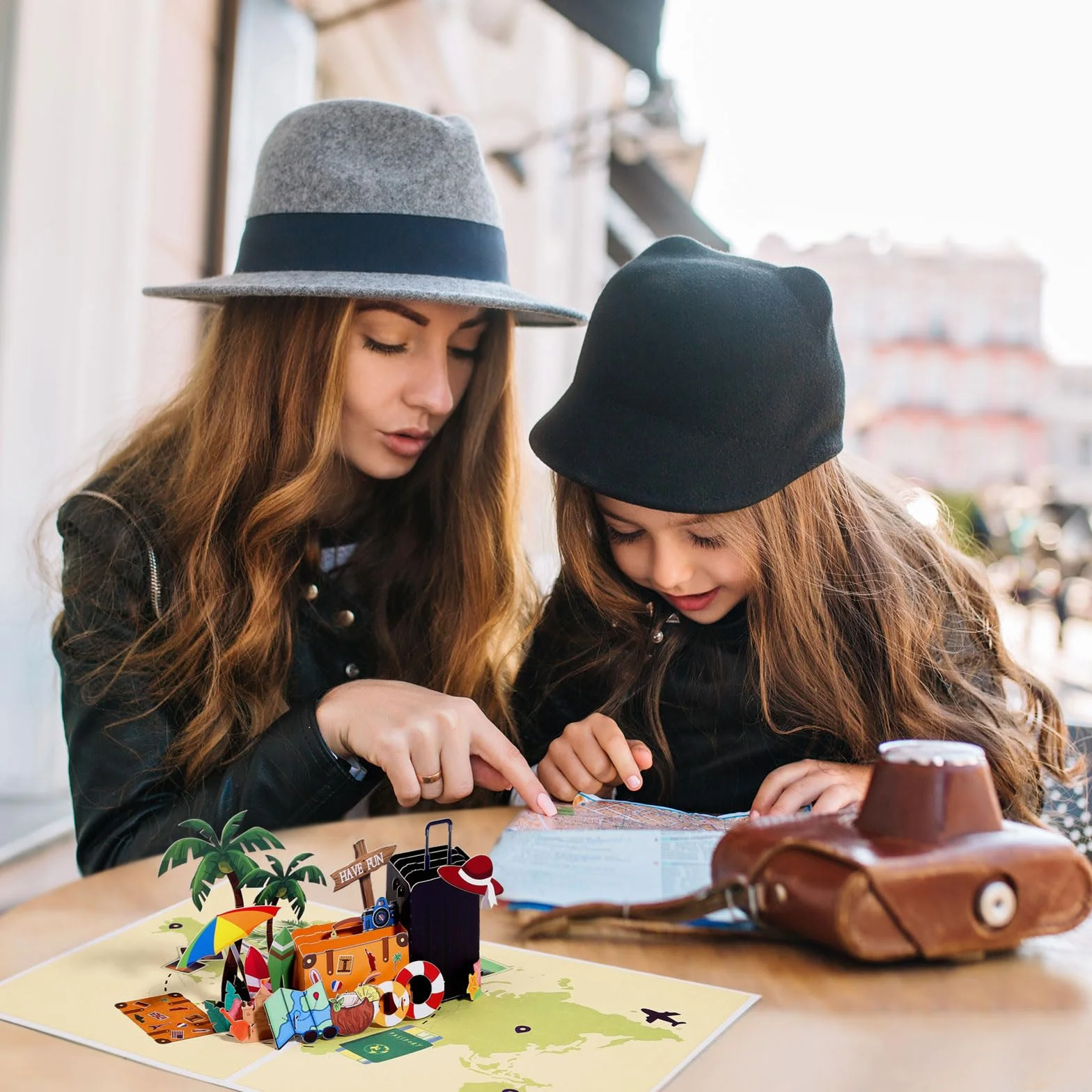 Kesote Kartka podróżna, prezent pieniężny, urlop, kartka pop-up, kartka z życzeniami z okazji osiągnięcia pełnoletności, kartka z życzeniami 3D, karta podarunkowa