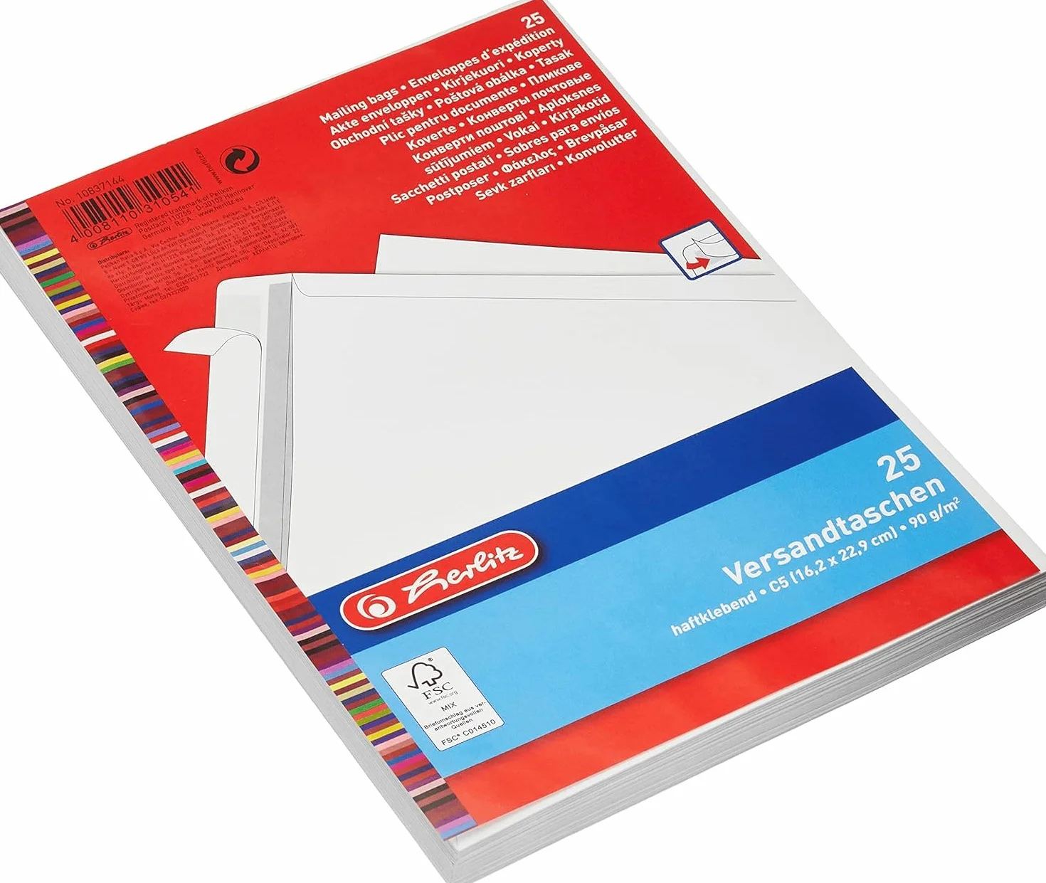 Herlitz 10837144 Koperty, Biały