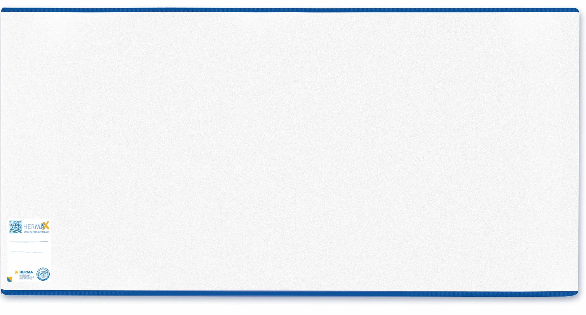 HERMA Hermäx Classic 7255 okładka na książkę 25,5 x 54 cm, z etykietą do opisywania i zabezpieczeniem krawędzi, z zmywalnej folii polipropylenowej, ochraniacz na podręczniki szkolne, przezroczysta