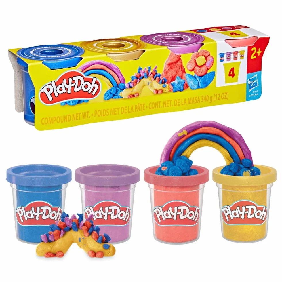 Czteropak metalicznej ciastoliny Play-Doh
