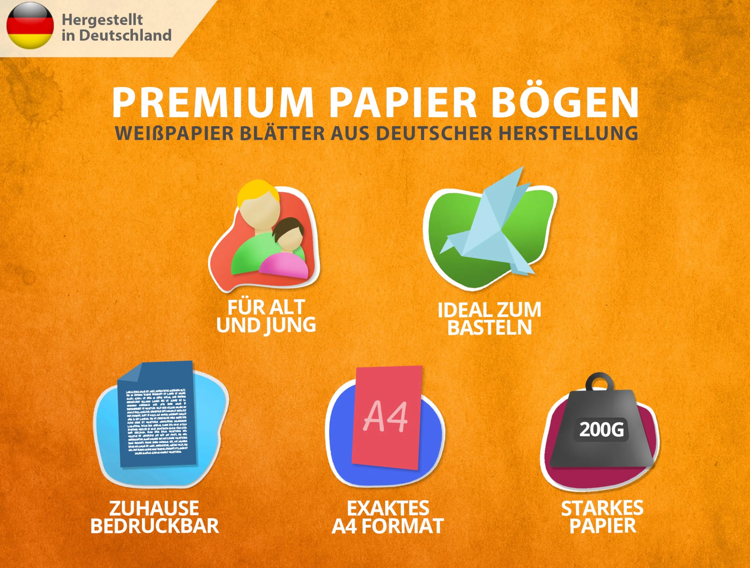 Papier fotograficzny DIN A4 200 g/m² biały matowy 50 arkuszy