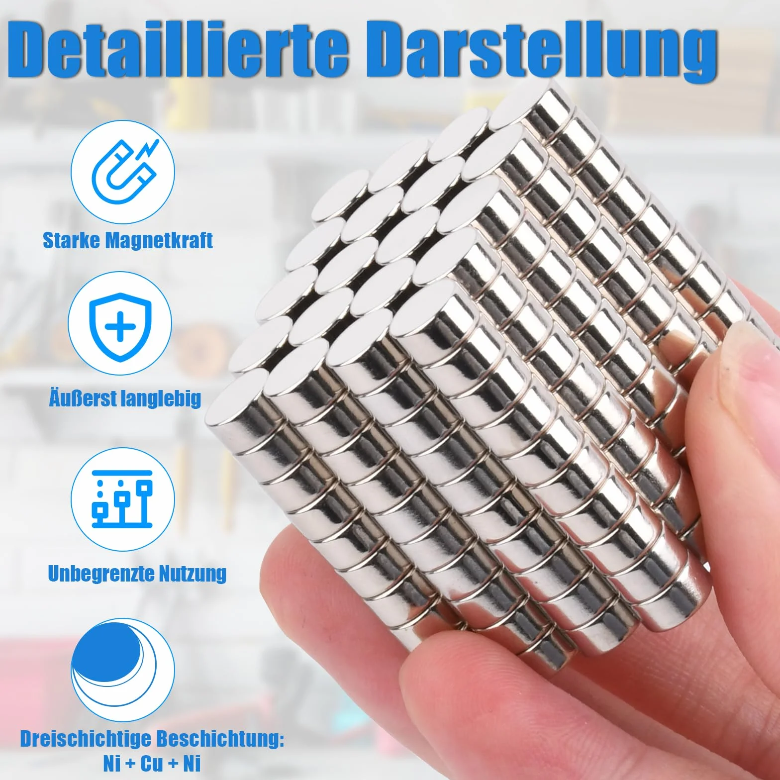 100 sztuk mini magnesów 3 x 1 mm N52 magnesy neodymowe, okrągłe, małe, silne magnesy do tablicy magnetycznej, przypinania, lodówki, suchościeralnej, rękodzieła, zdjęć