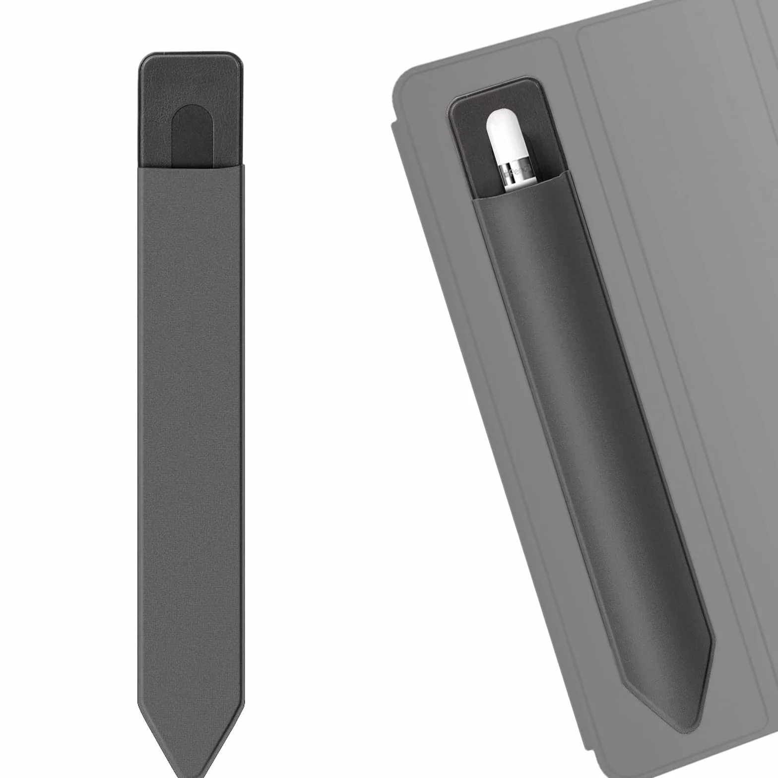 VIEVRE Uchwyt na ołówki do Apple (1. i 2. generacji), uchwyt na ołówki z Apple, etui na długopisy iPada, elastyczny uchwyt na długopisy, elastyczny uchwyt na długopisy, szary
