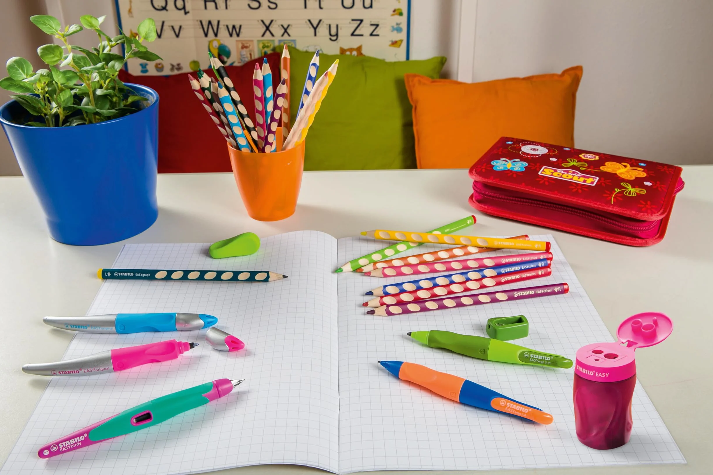Temperówka - STABILO EASYsharpener dla leworęcznych kolor różowy