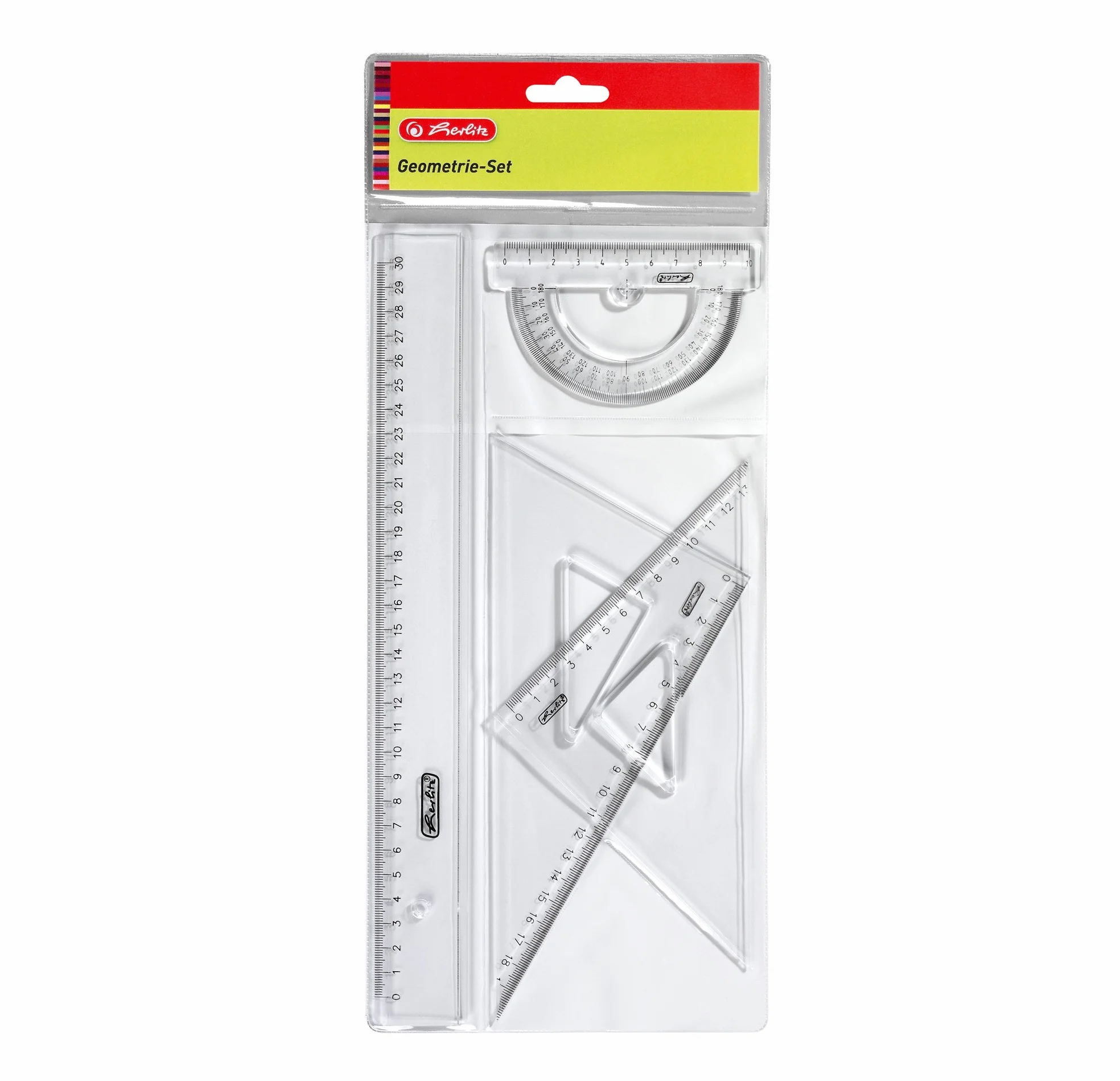 Herlitz komplet geometryczny, 4 części