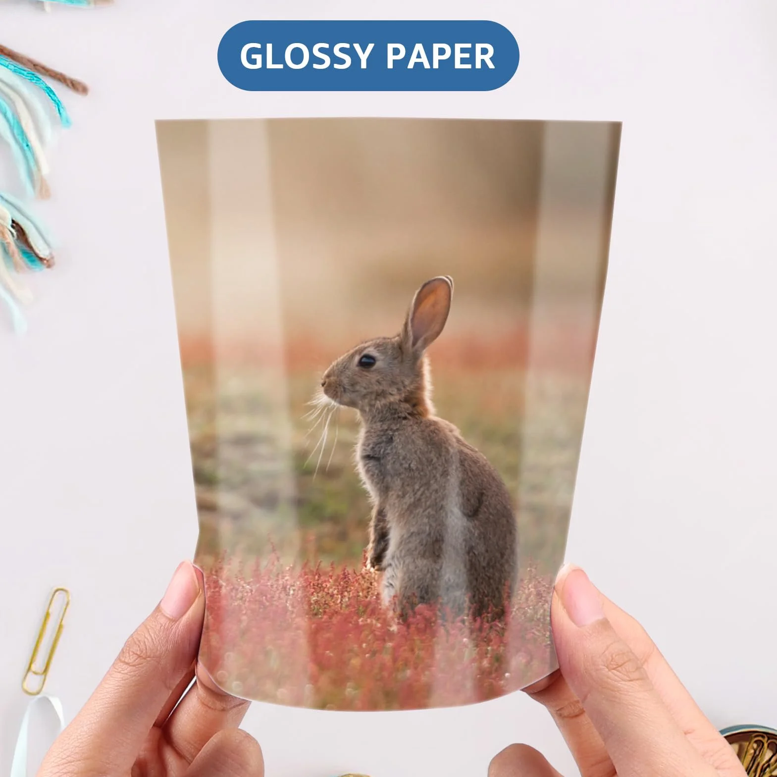 200 arkuszy papieru fotograficznego 10 x 15 cm, wysokiej jakości błyszczący papier zapewnia żywe i wyraźne obrazy, idealny do drukowania zdjęć i kreatywnych projektów