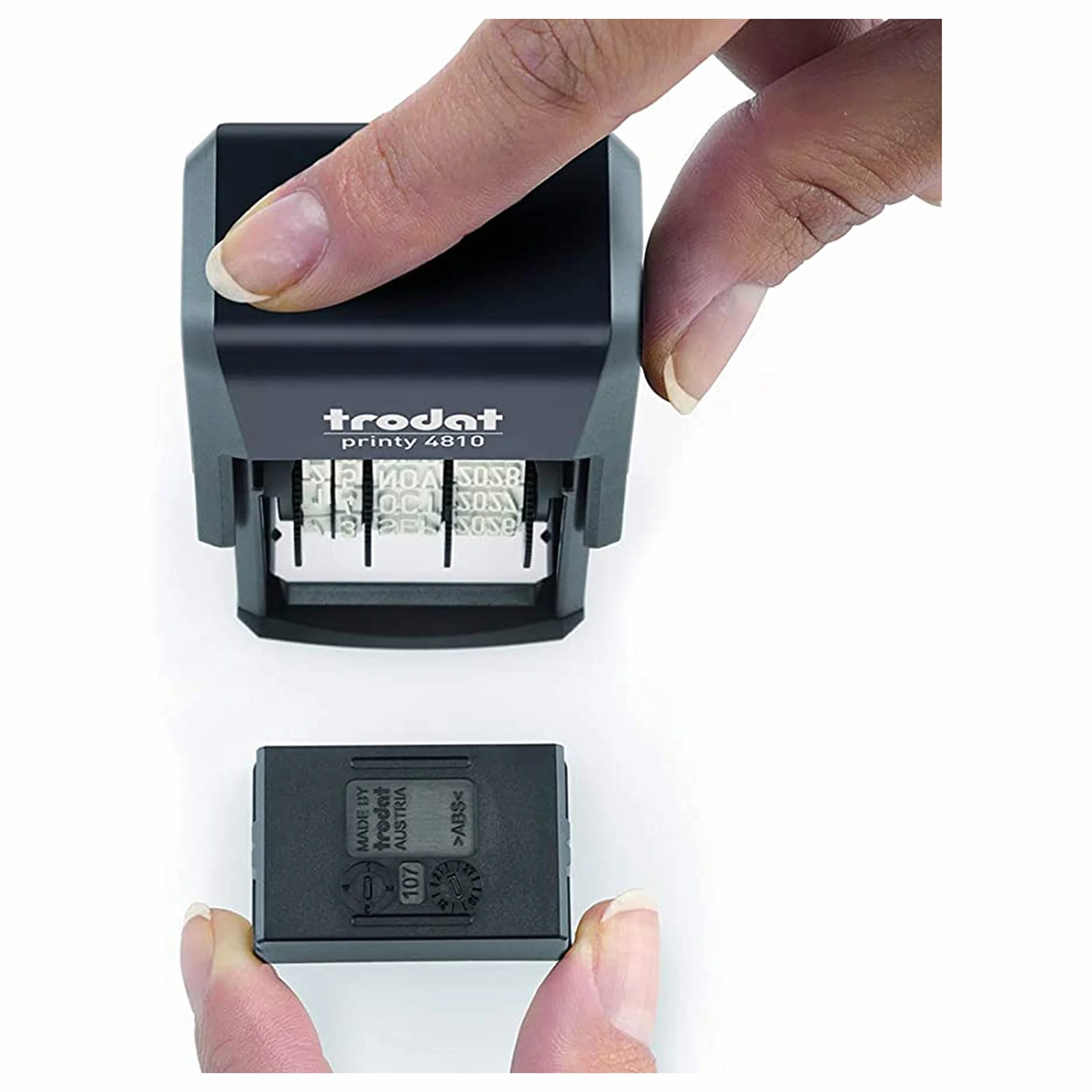 Trodat Printy 4810 Pieczątka Datownik, Czarny, 3,8 mm