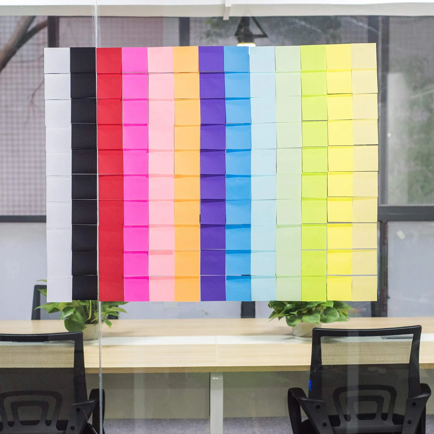 ZCZN karteczki samoprzylepne, 6 bloków, 80 arkuszy, 76 x 76 mm, kolor czerwony