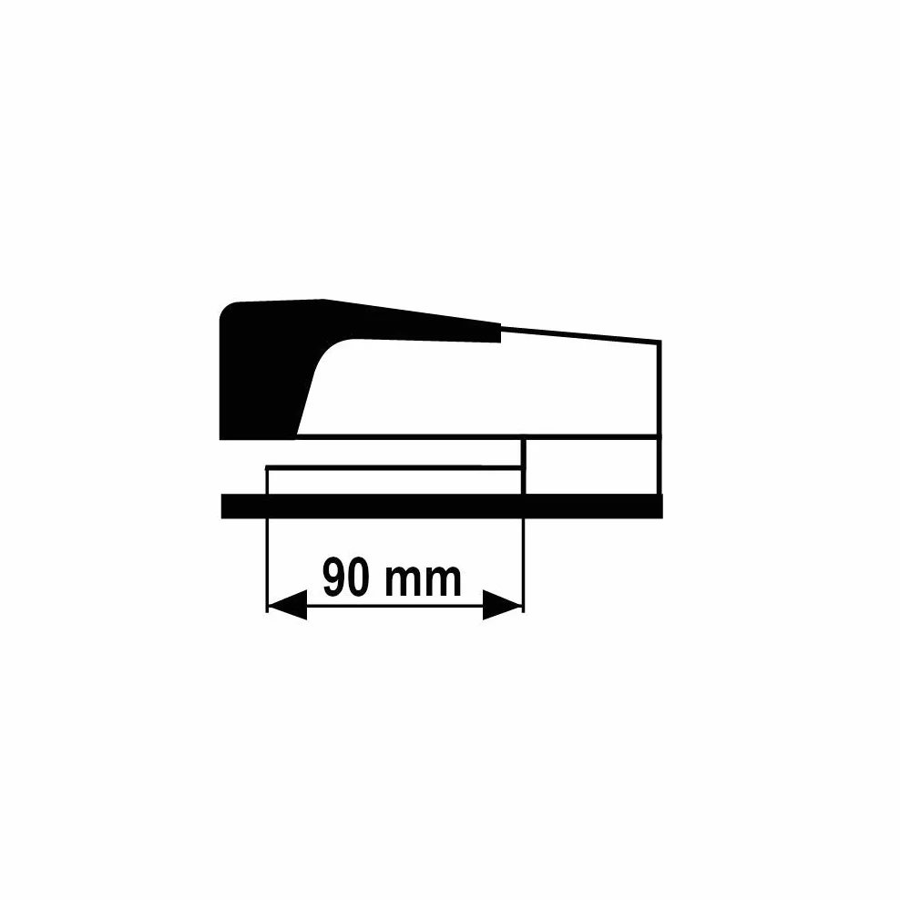 D.RECT Zszywacz Ergonomiczny – Metalowa Obudowa – Do 50 Arkuszy – Do Biura, Szkoły I Domu